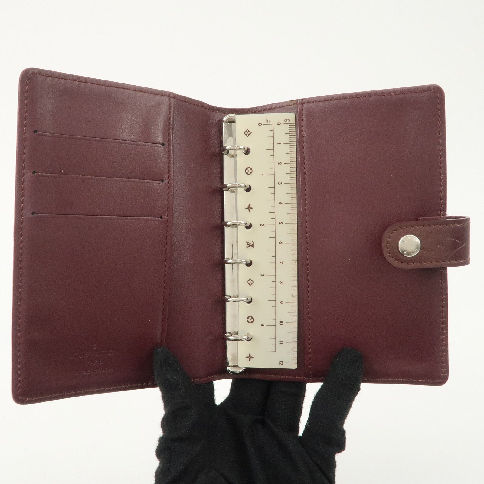 Louis Vuitton Monogram Matt Leather Agenda PM Planner Cover R20936 Used