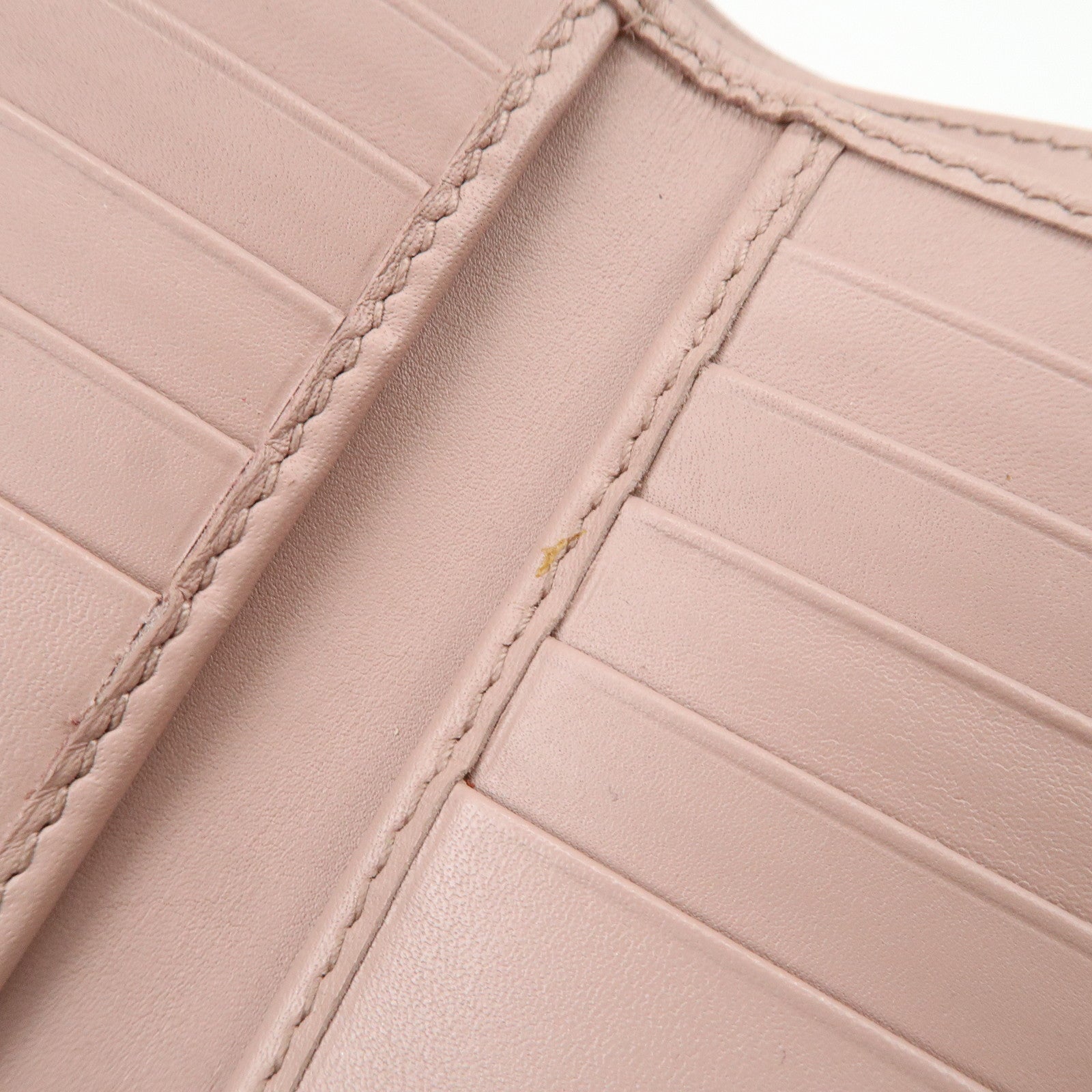 GUCCI Guccissima Leather Bi-Fold Compact Wallet Pink 406925