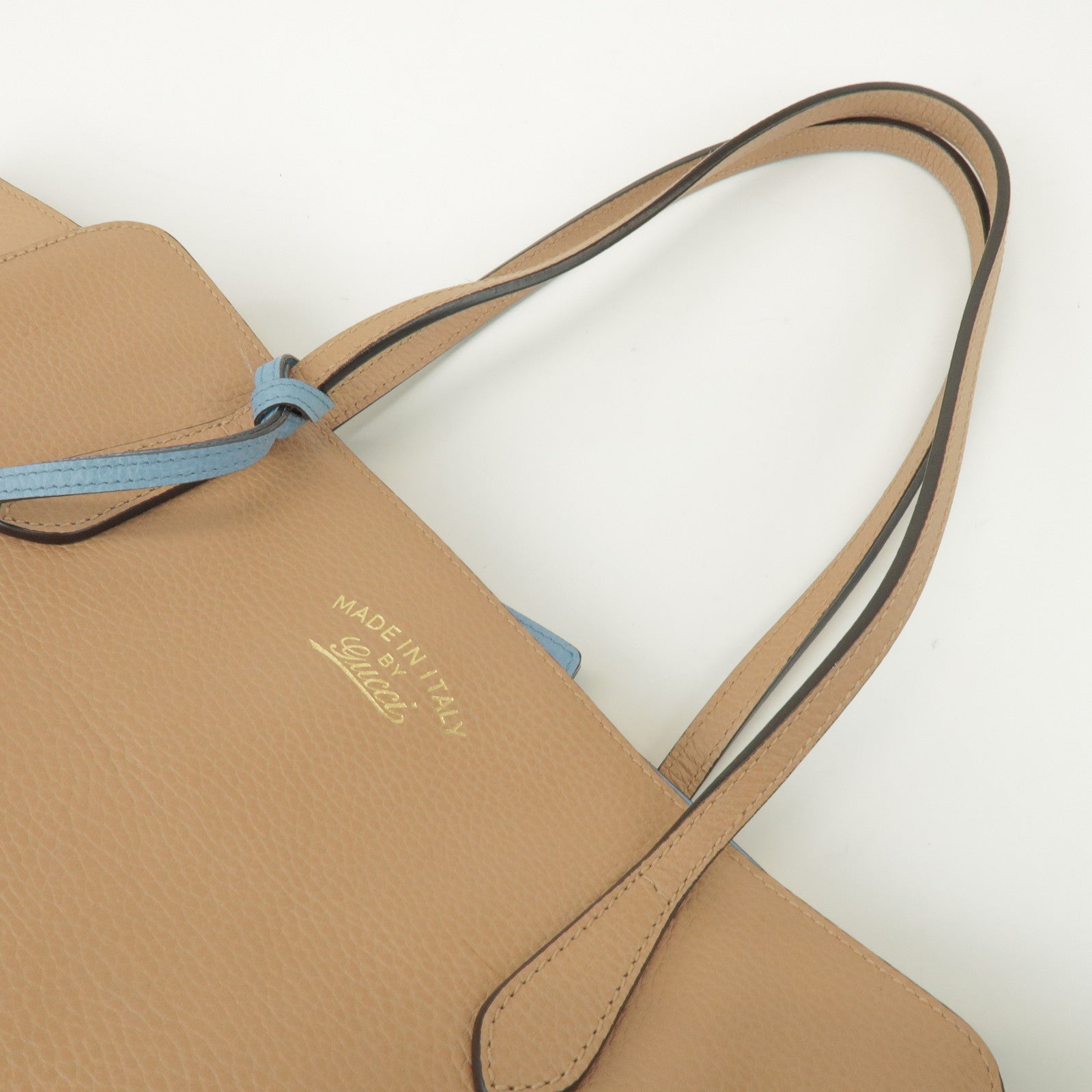 GUCCI Interlocking G Swing Large Tote Bag Shoulder Bag Beige 354397