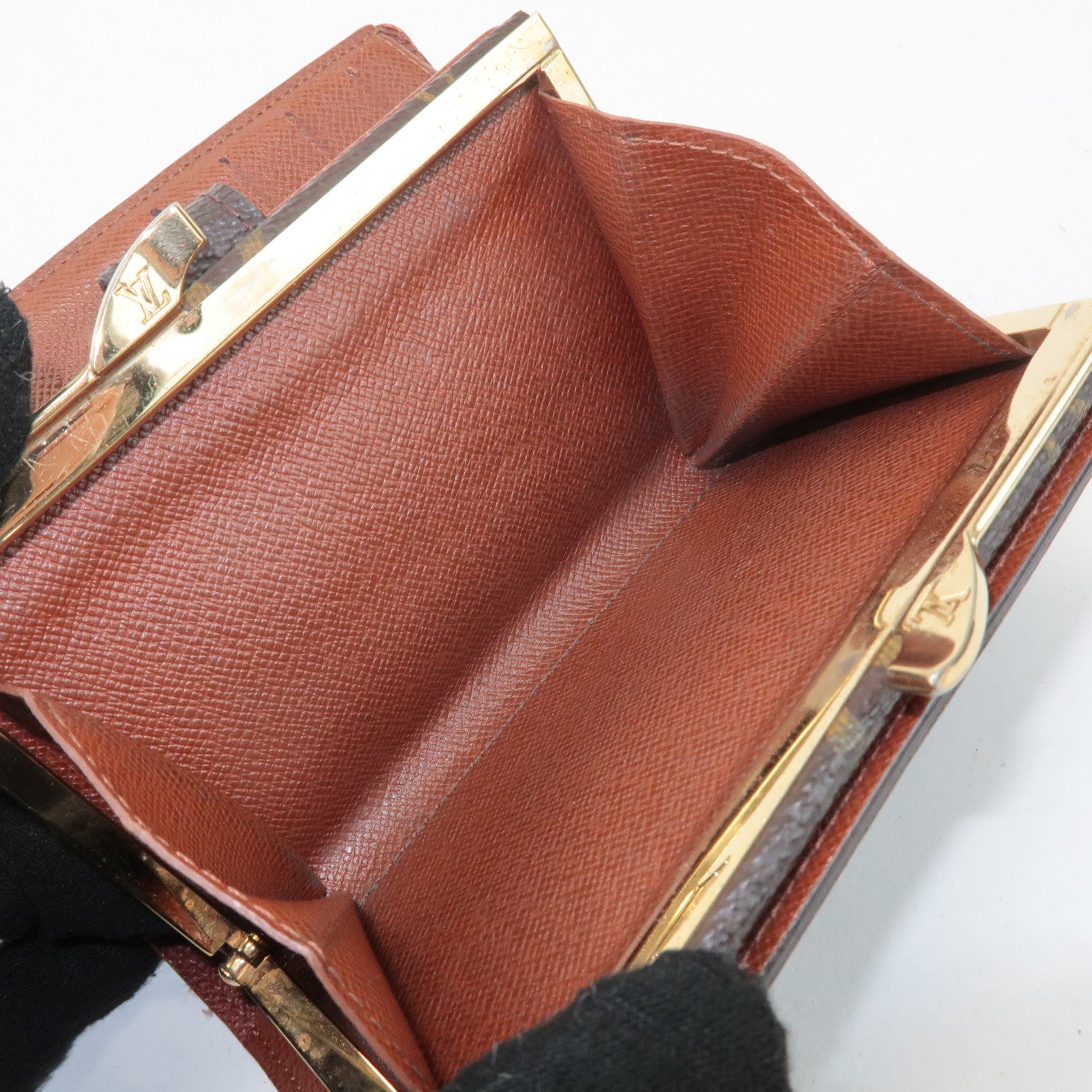 Louis Vuitton Monogram Porte Monnaie Billets Viennois Wallet M61663 Used