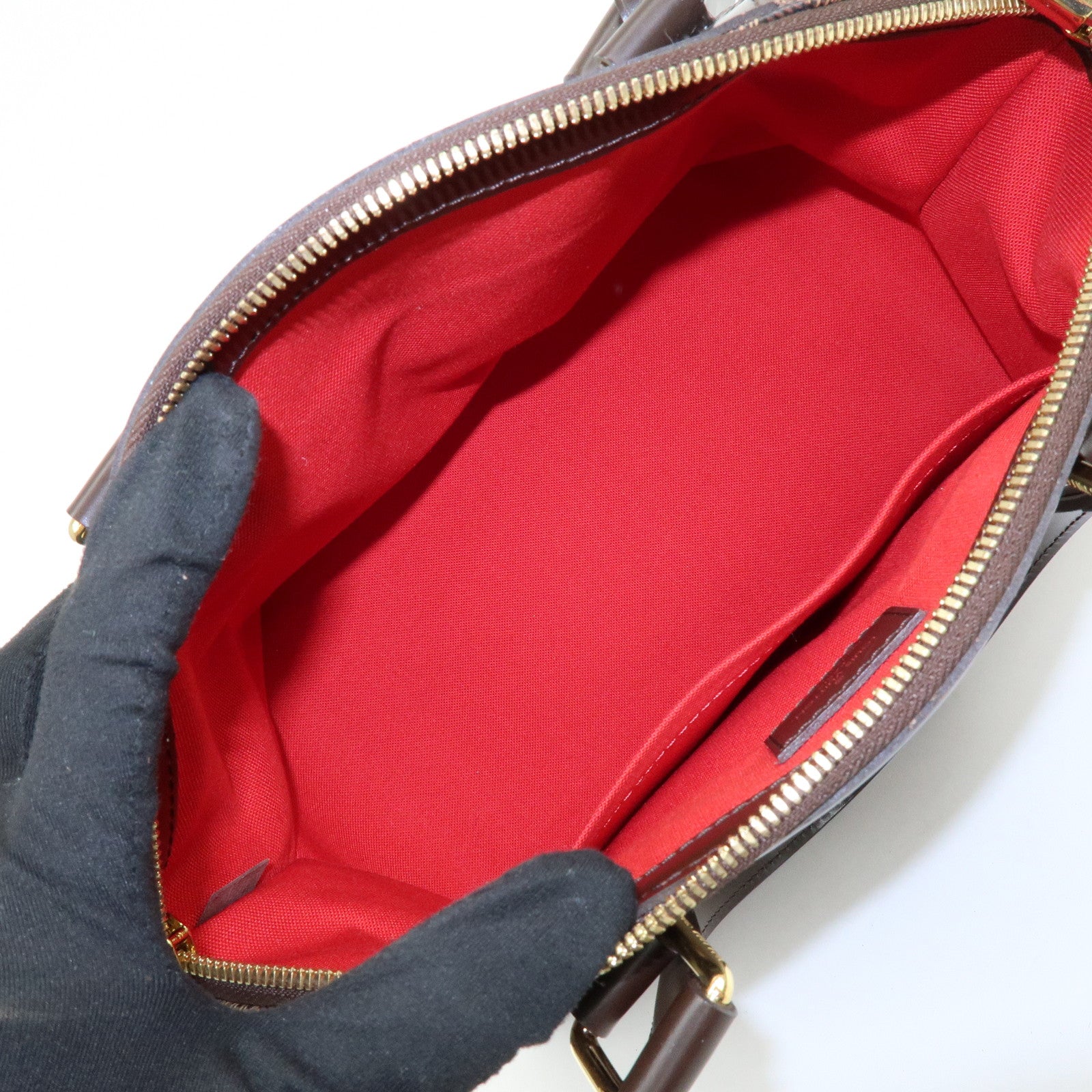 Louis Vuitton Damier Ebene Verona PM Hand Bag Brown