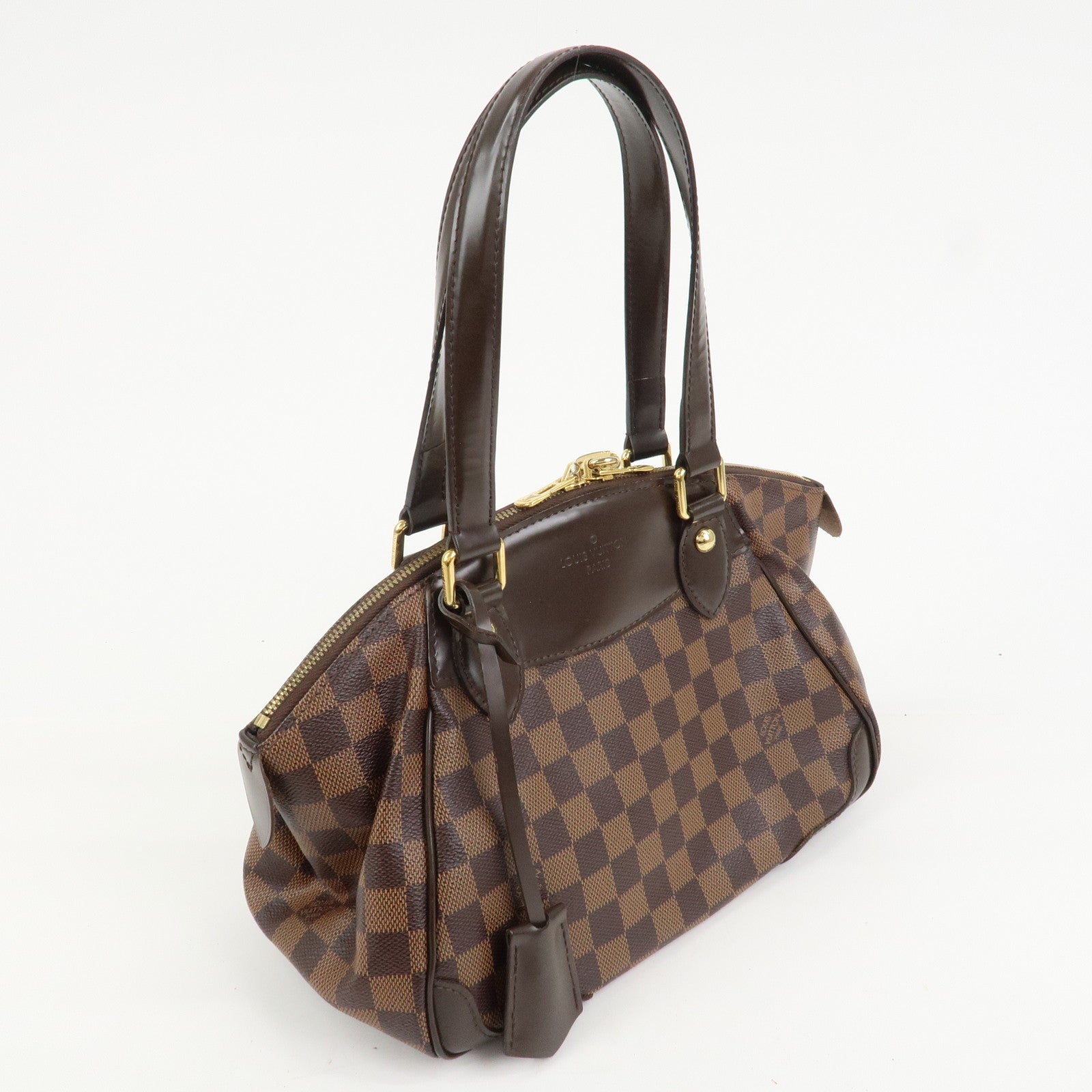 Louis Vuitton Damier Canvas Verona PM Hand Bag Ebene N41117