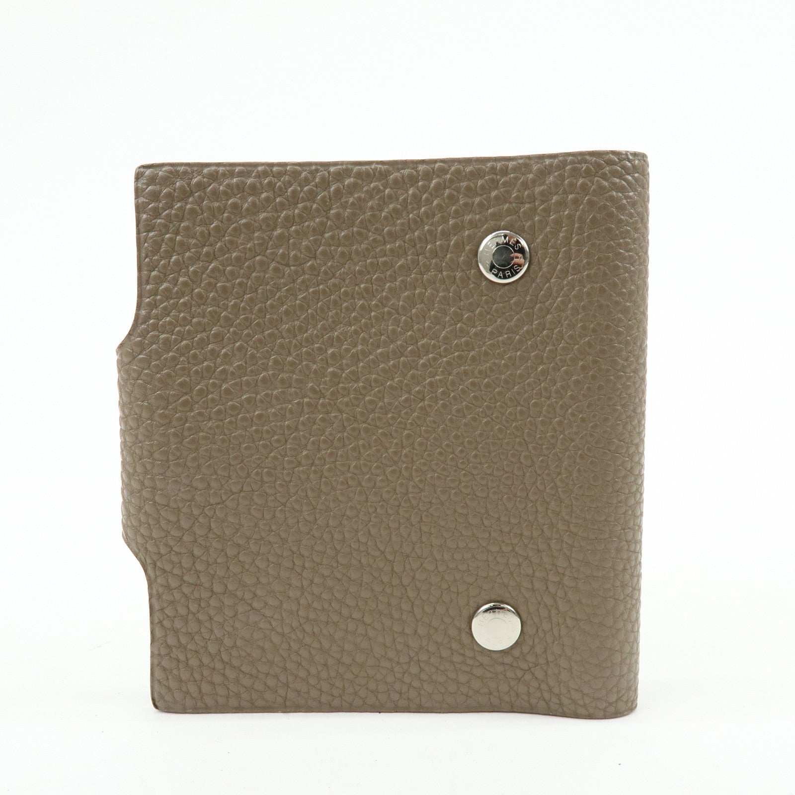 HERMES Ulysse Mini Taurillon Clemence Note Book Cover □K Stamped