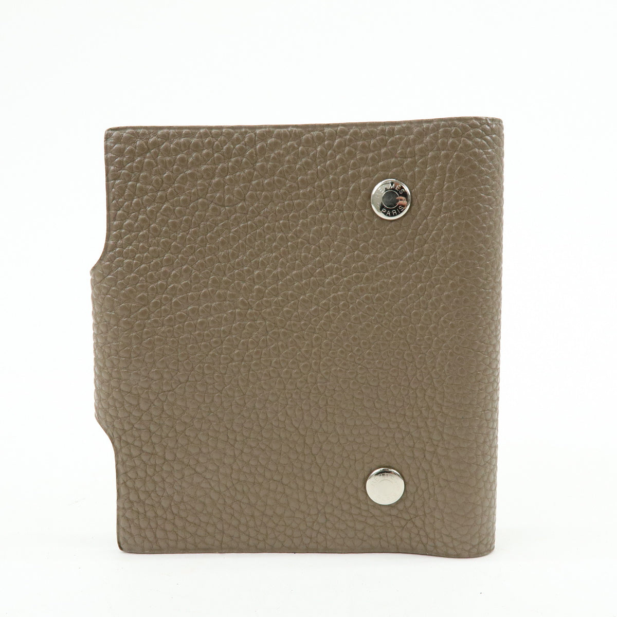 HERMES Ulysse Mini Taurillon Clemence Note Book Cover ▢K Stamped