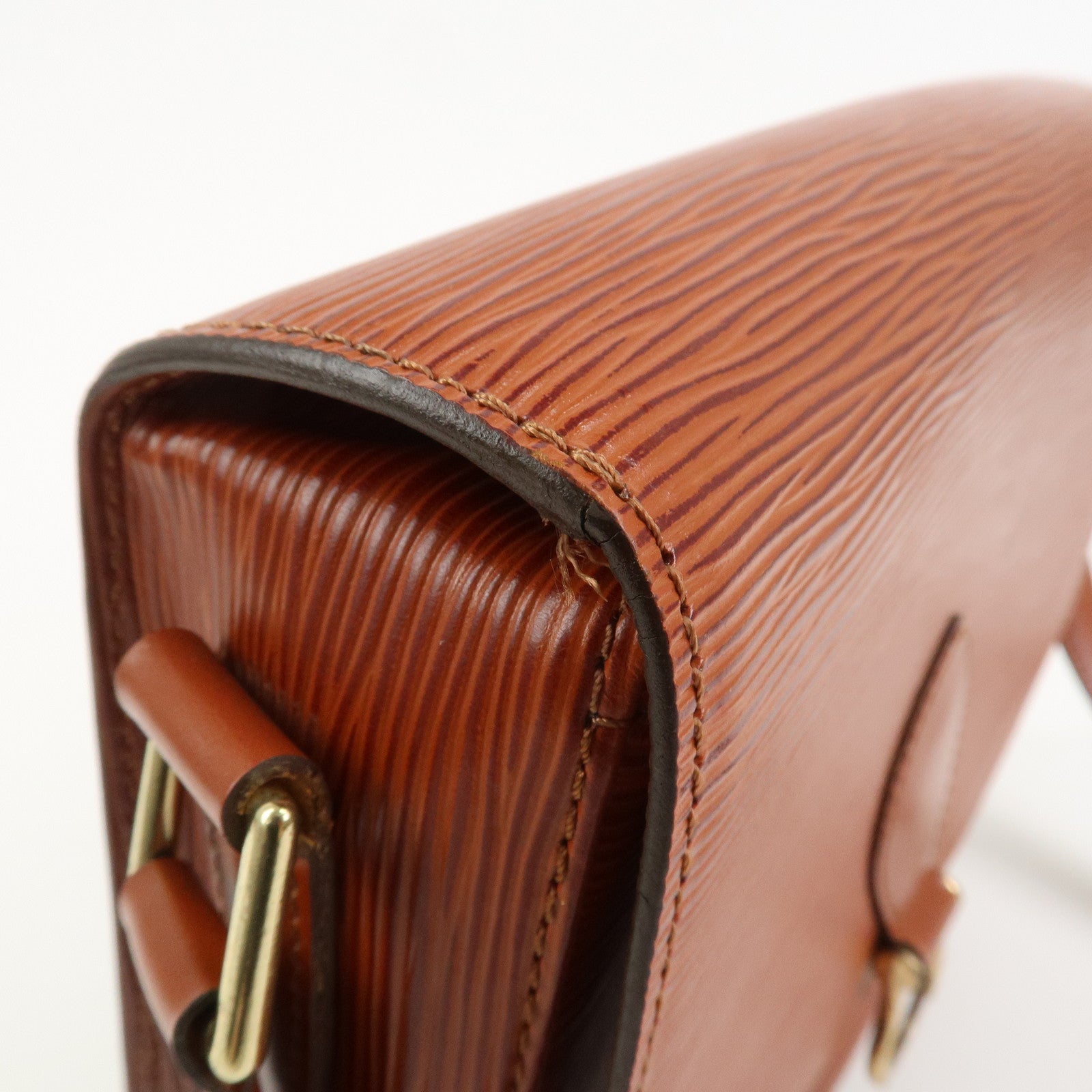 Louis Vuitton Epi Saint Cloud Shoulder Bag Kenya Brown M52193