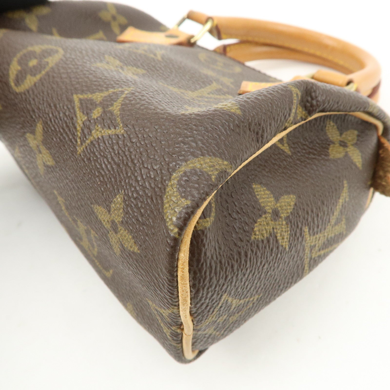 Louis Vuitton Monogram Canvas Mini Speedy Hand Bag Brown M41534
