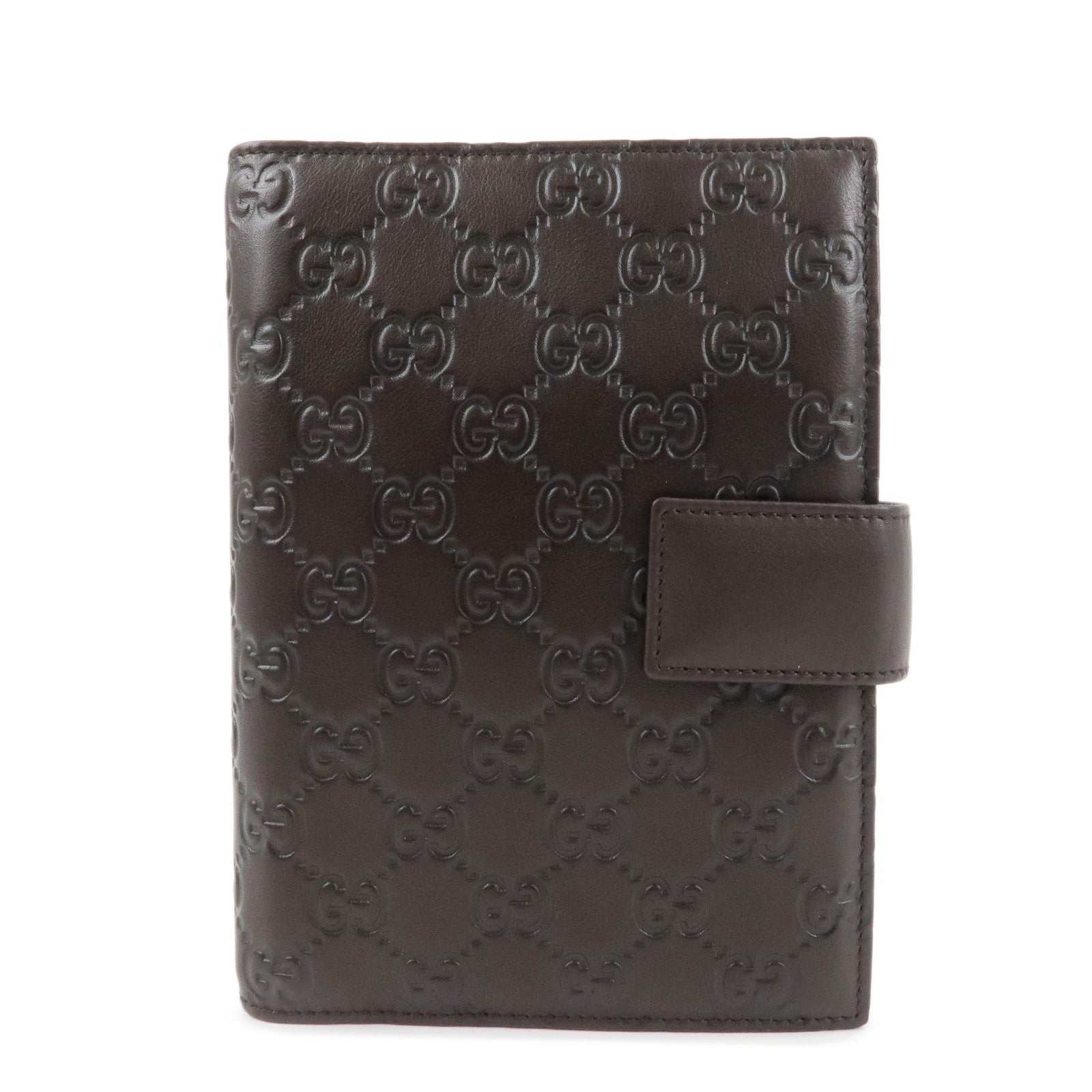 GUCCI Guccissima Guccissima Leather Agenda Organizer Brown 115241 Used