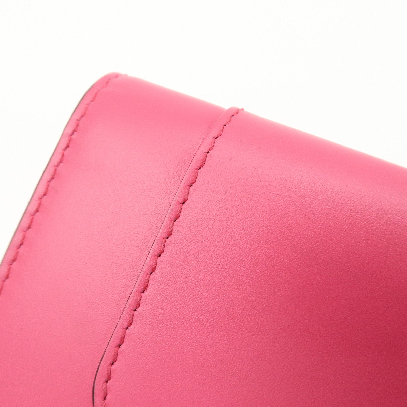 BVLGARI Serpenti Leather Card Case Card Holder Pink