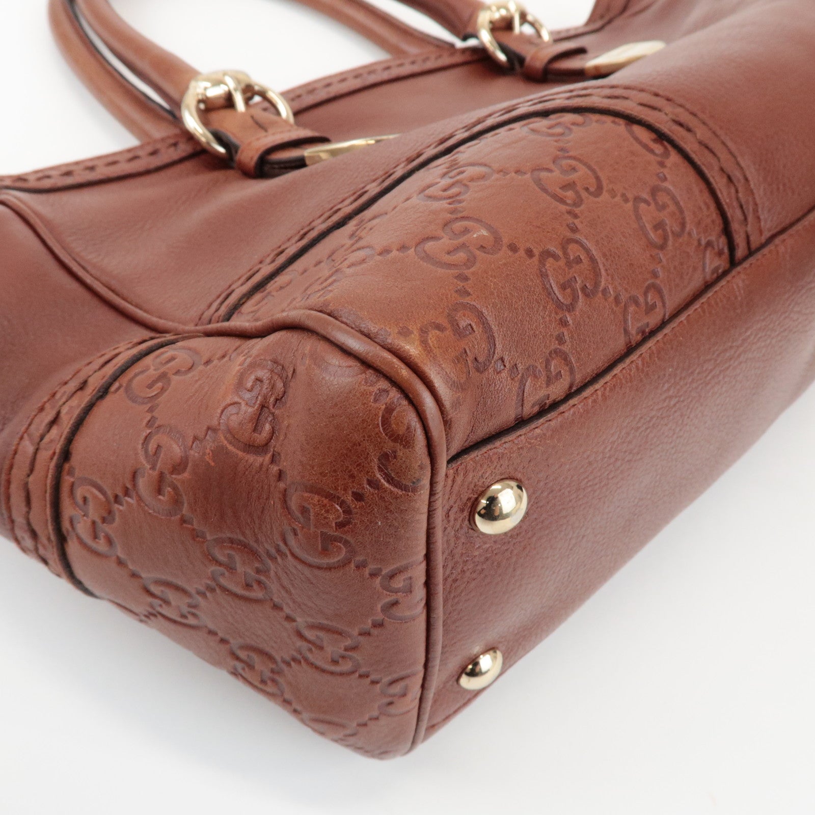 GUCCI Guccissima Leather Tote Bag Hand Bag Brown 181511