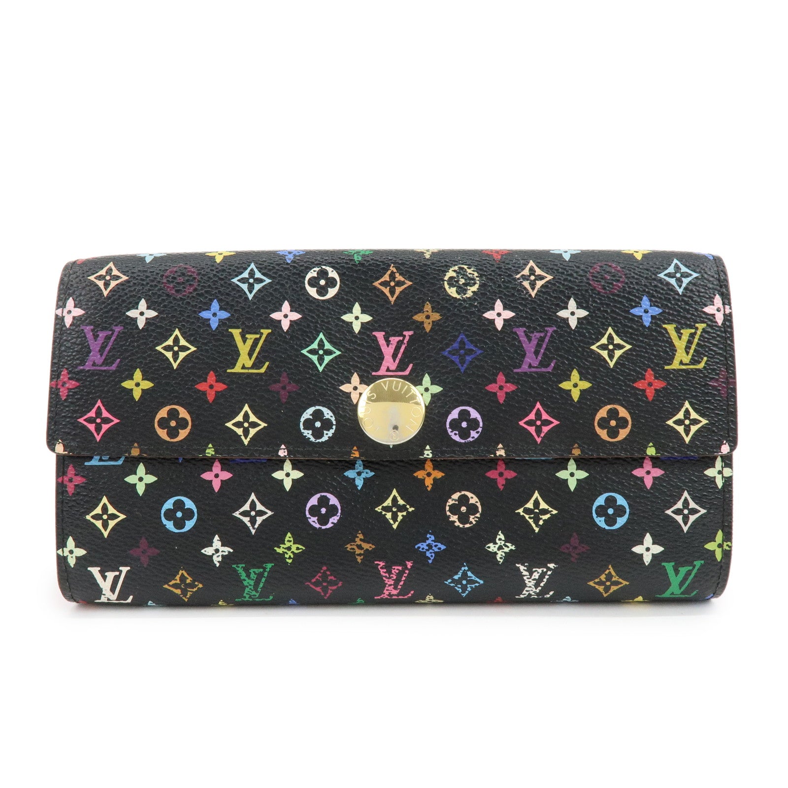 Louis Vuitton Monogram MultiColor Portefeuille Sarah Wallet M9353