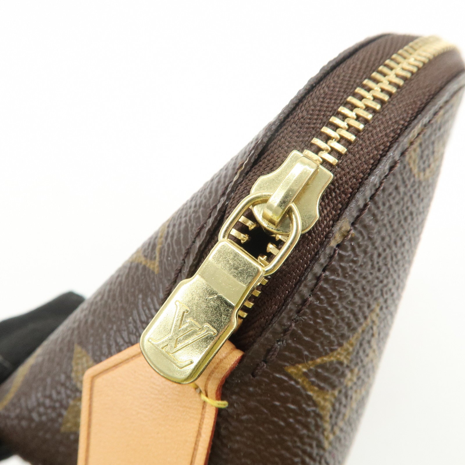 Louis Vuitton Monogram Pochette Cosmetic Pouch Brown M47515