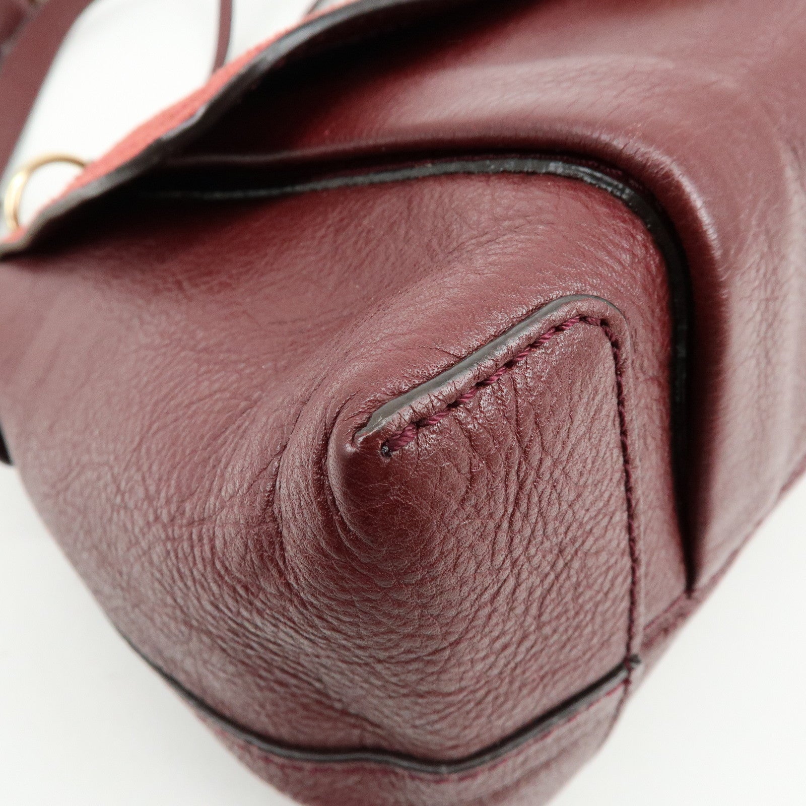 Chloe See By Chloe Joan Suede Leather 2Way Shoulder Bag Bordeaux