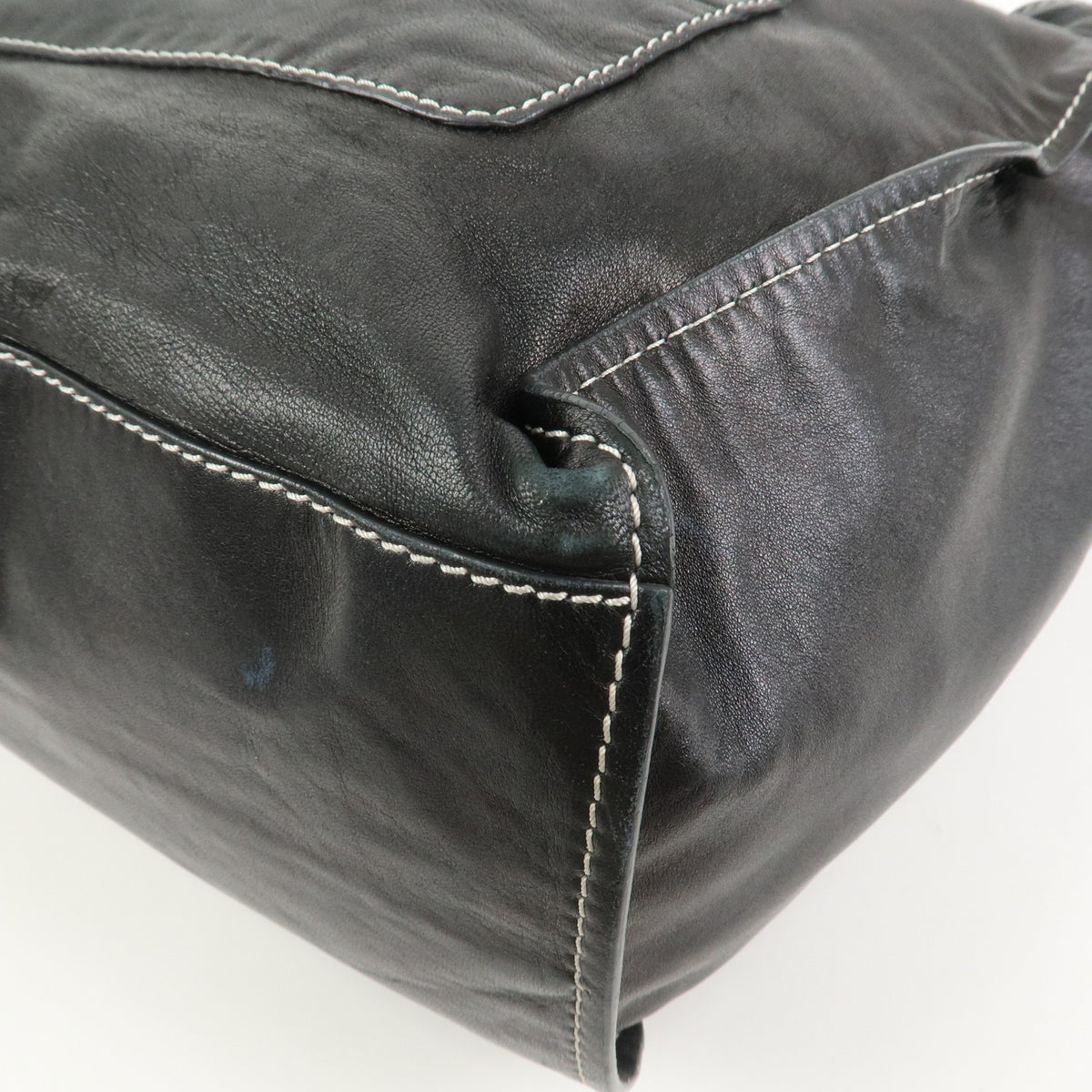 Chloe Patsy Leather Tote Bag Shoulder Bag Studs Black