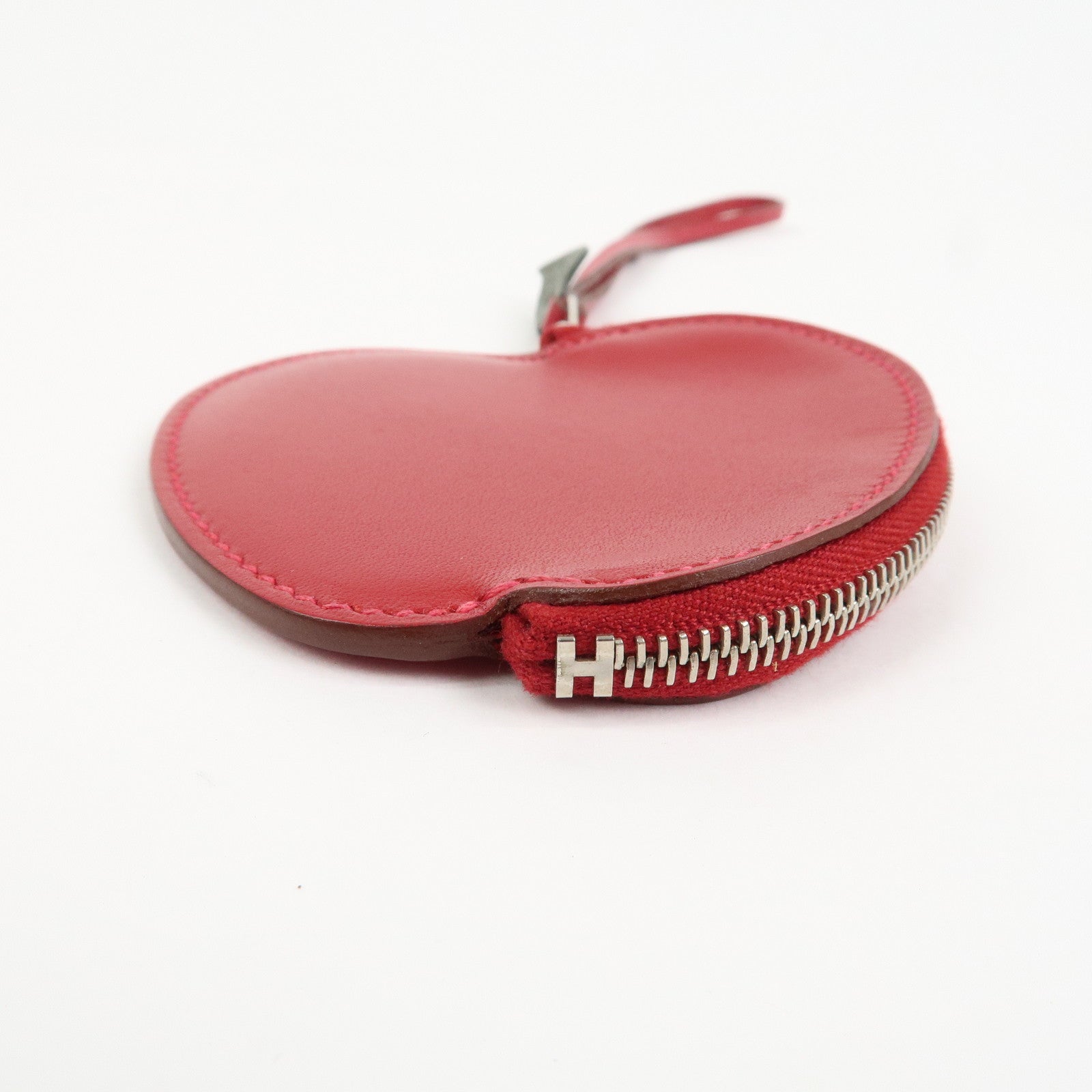 HERMES Tutti Frutti Porte Monnaie Pomme T Stmaped Apple Coin Case
