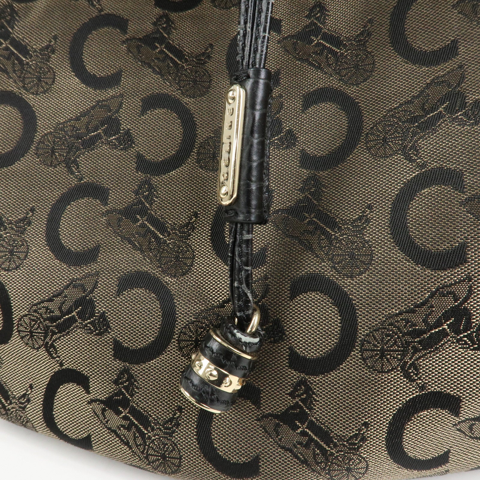 CELINE Bitter Sweet C Macadam Hand Bag Shoulder Bag Brown