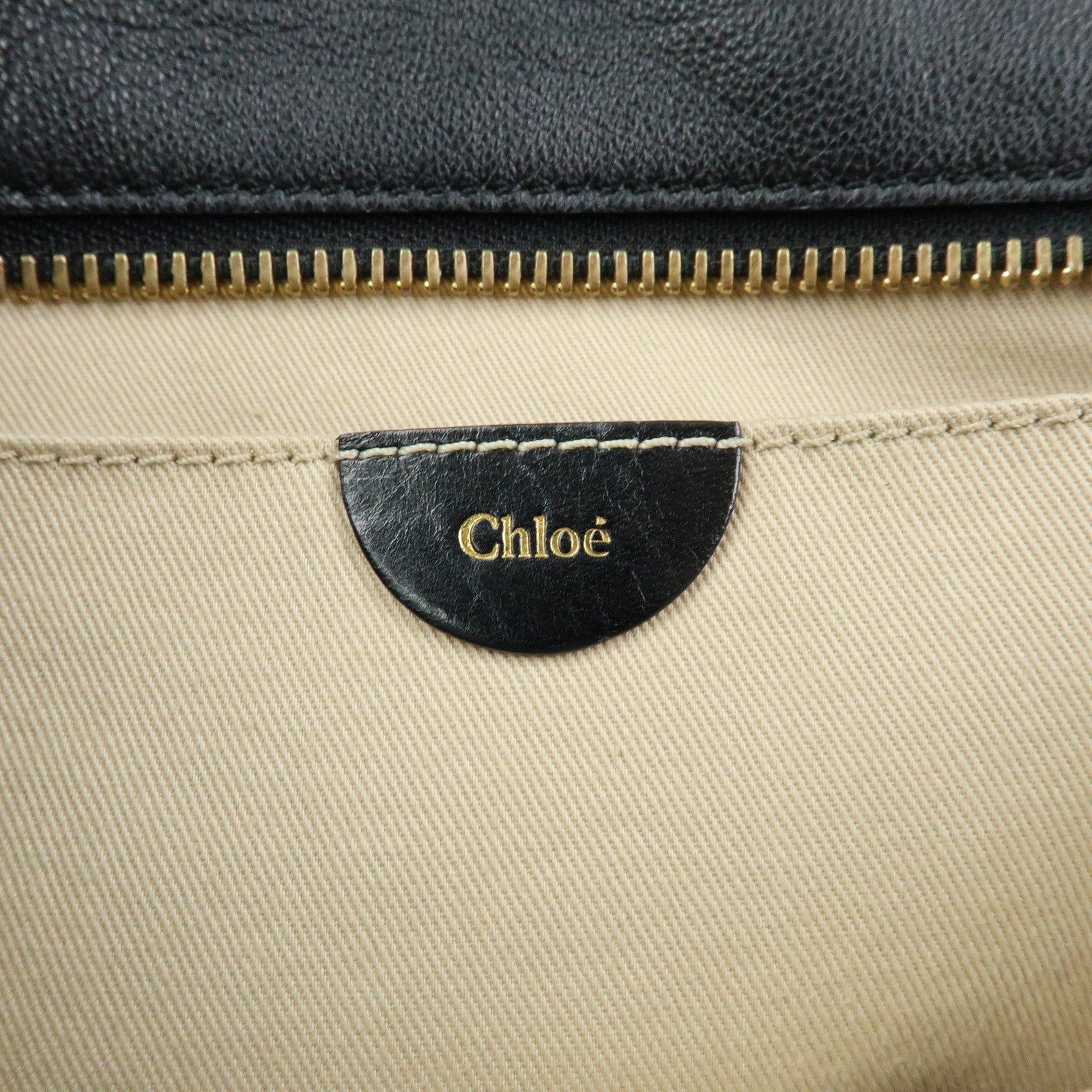 Chloe Susan Leather 2Way Bag Shoulder Bag Hand Bag Black