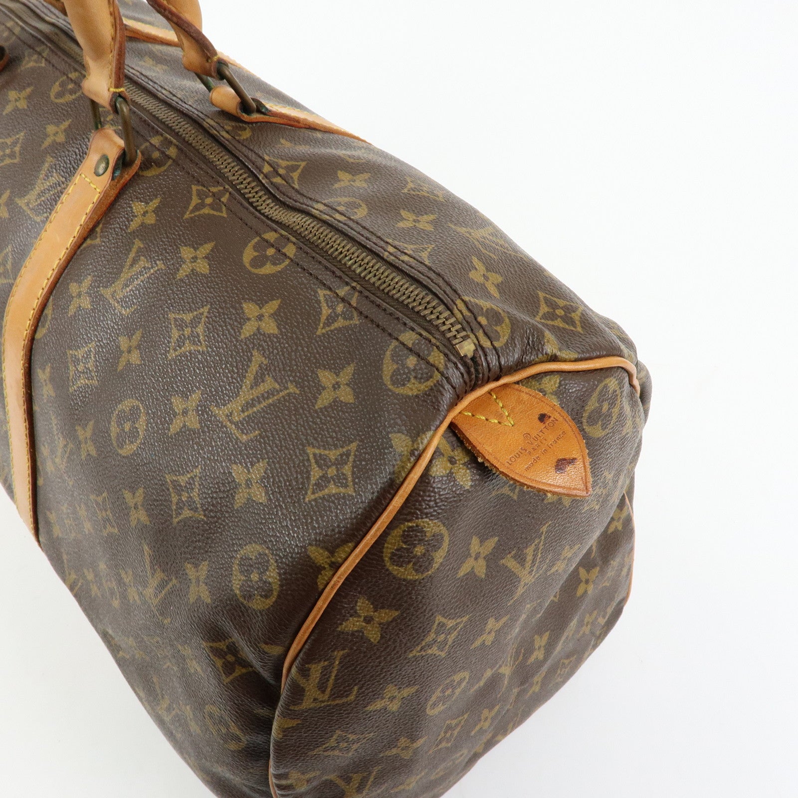 Louis Vuitton Monogram Keep All 50 Boston Bag Brown M41426