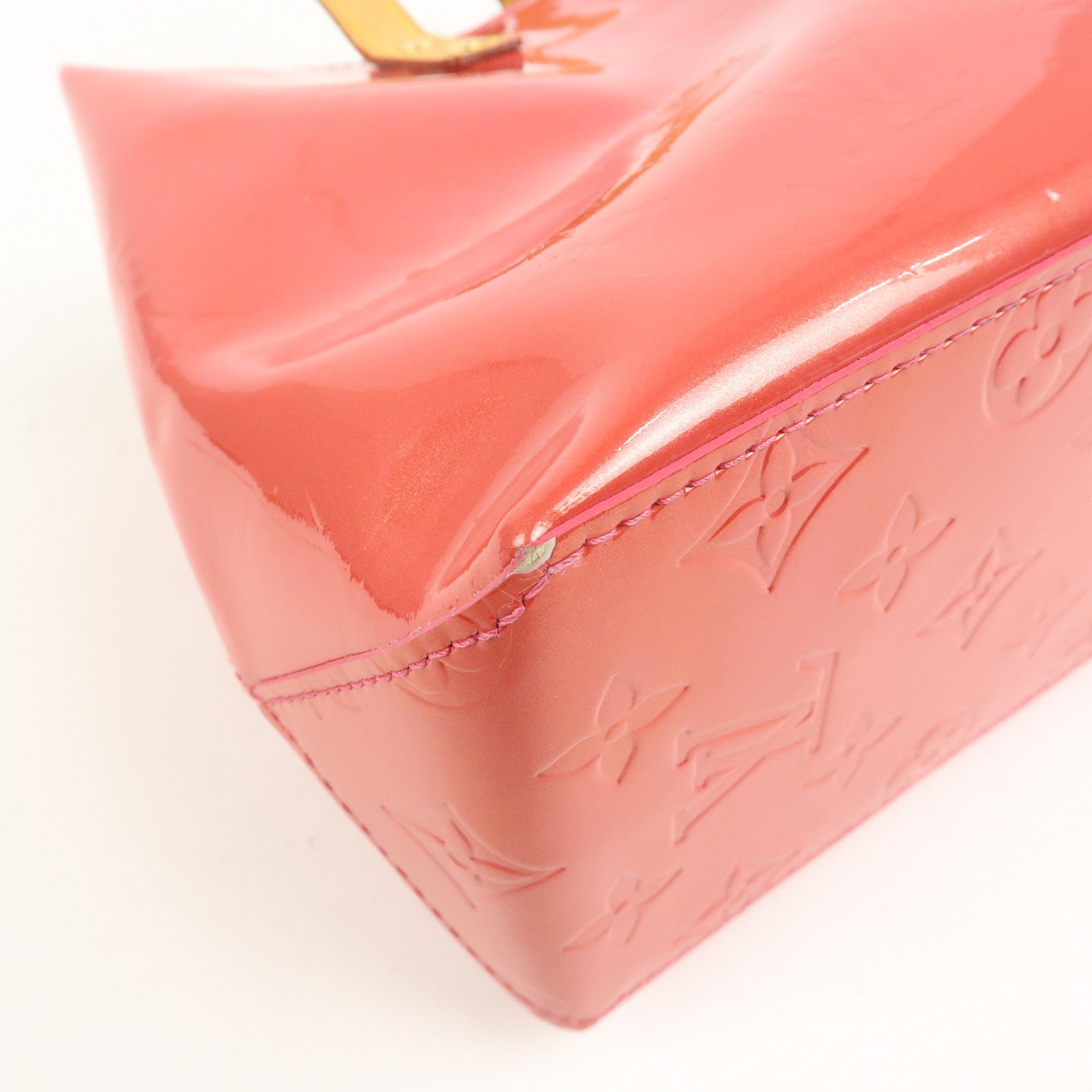 Louis Vuitton Monogram Vernis Lead PM Hand Bag Framboise M9132F