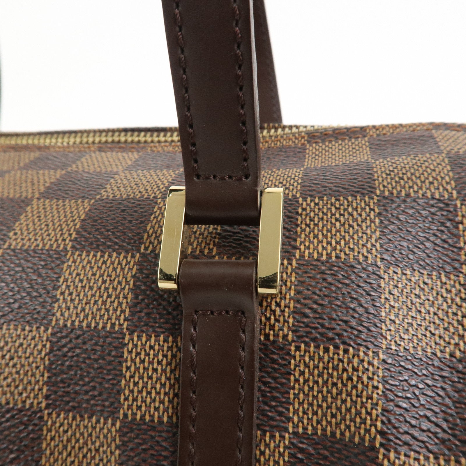 Louis Vuitton Damier Ebene Papillon 30 Hand Bag Brown N51303