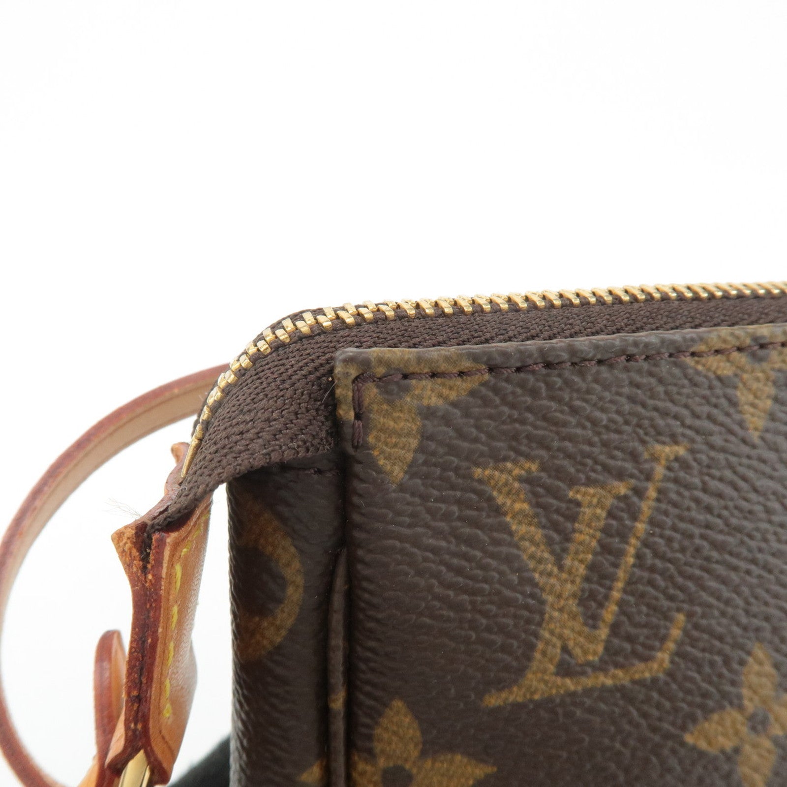 Louis Vuitton Monogram Pochette Accessoires Hand Bag Brown M51980