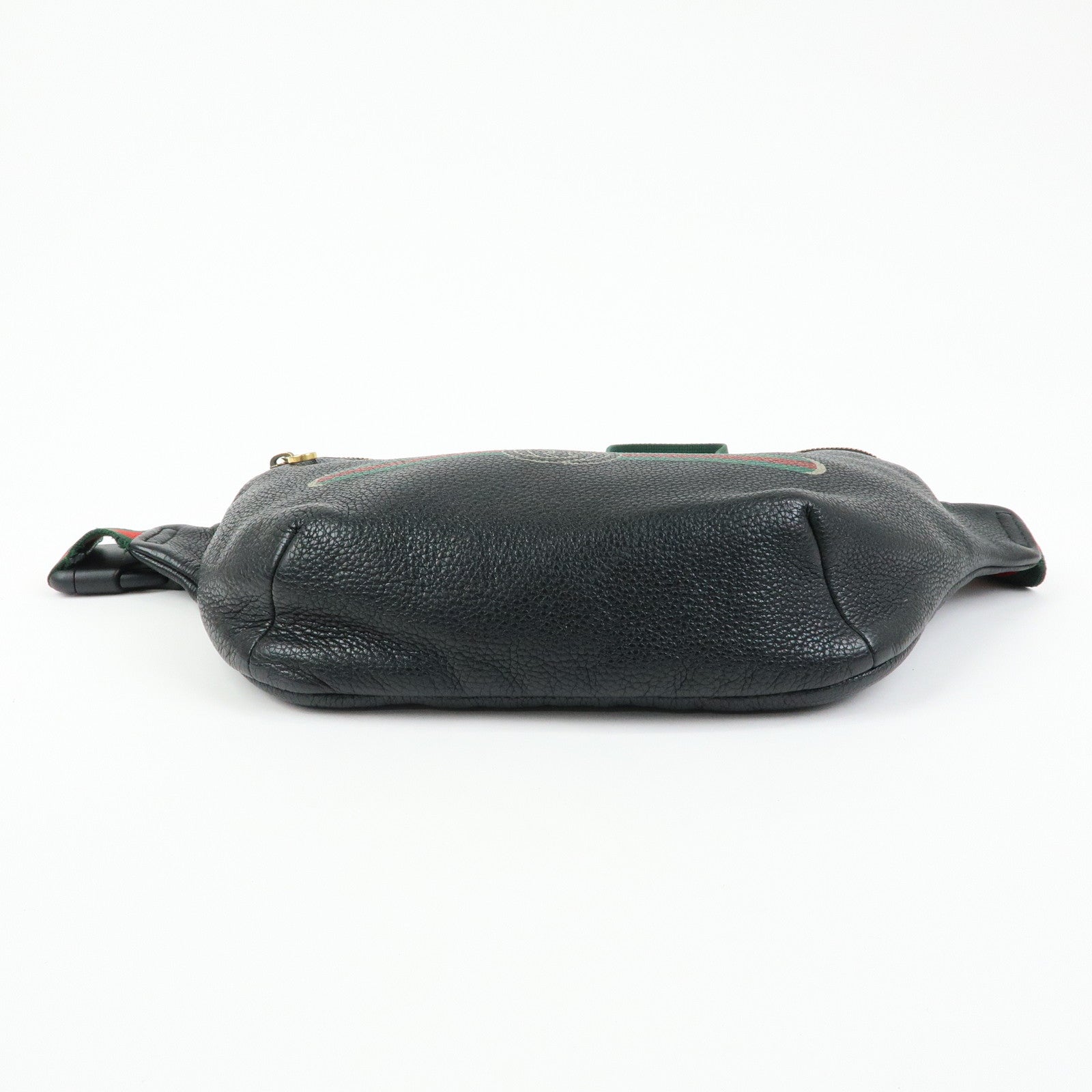GUCCI Sherry Interlocking G Waist Pouch Body Bag Black 530412