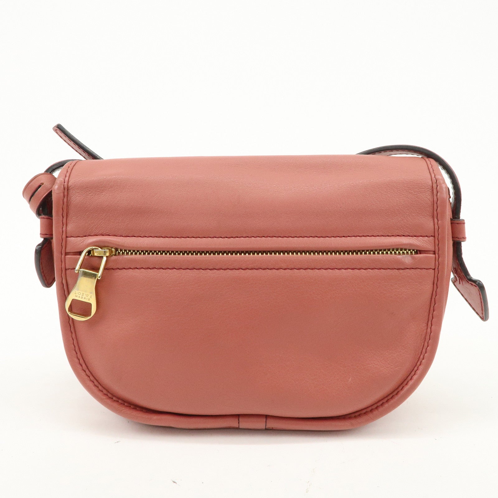 LOEWE Heritage Leather Shoulder Bag Crossbody Bag Pink