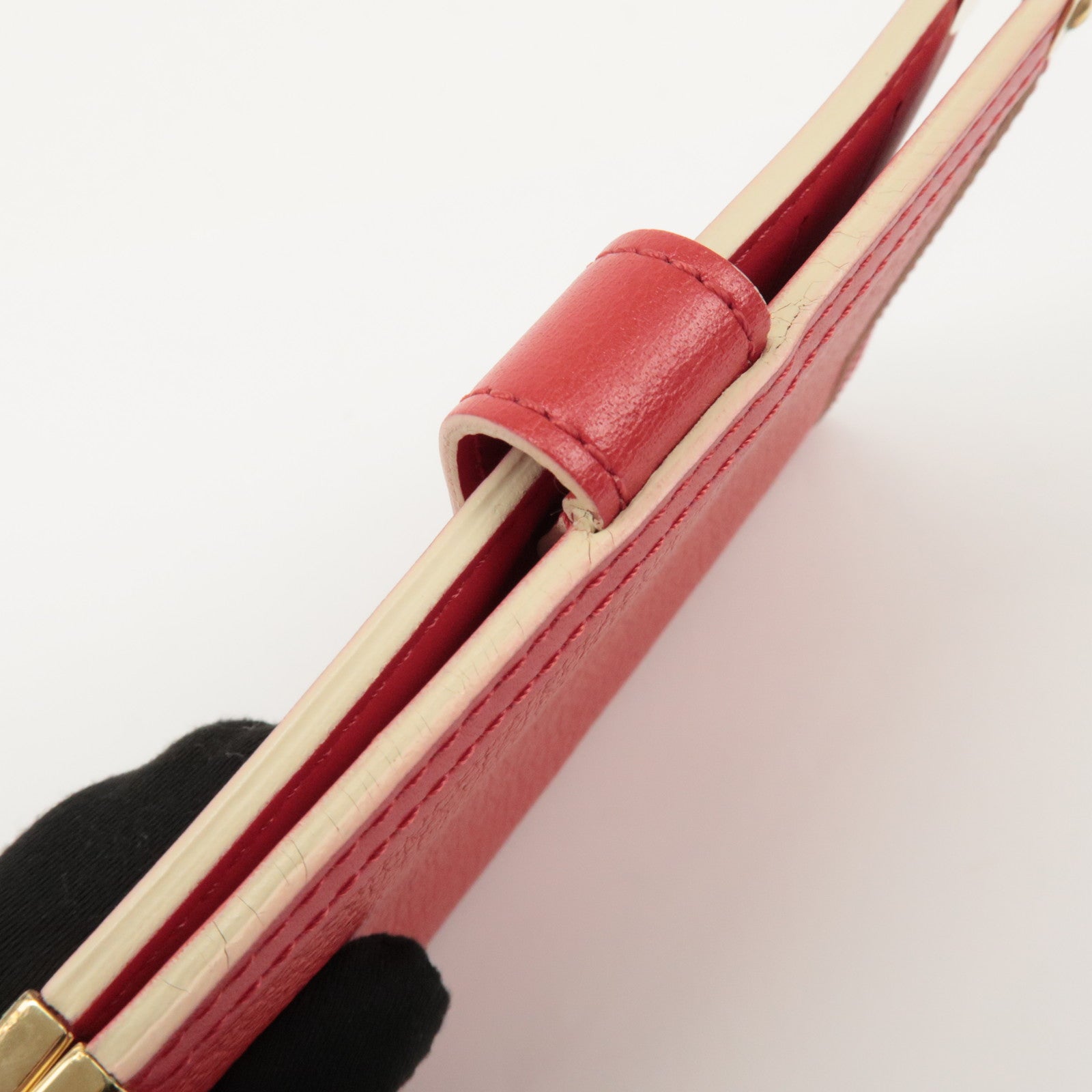 Louis Vuitton Suhari Leather Agenda PM Planner Cover Red Used