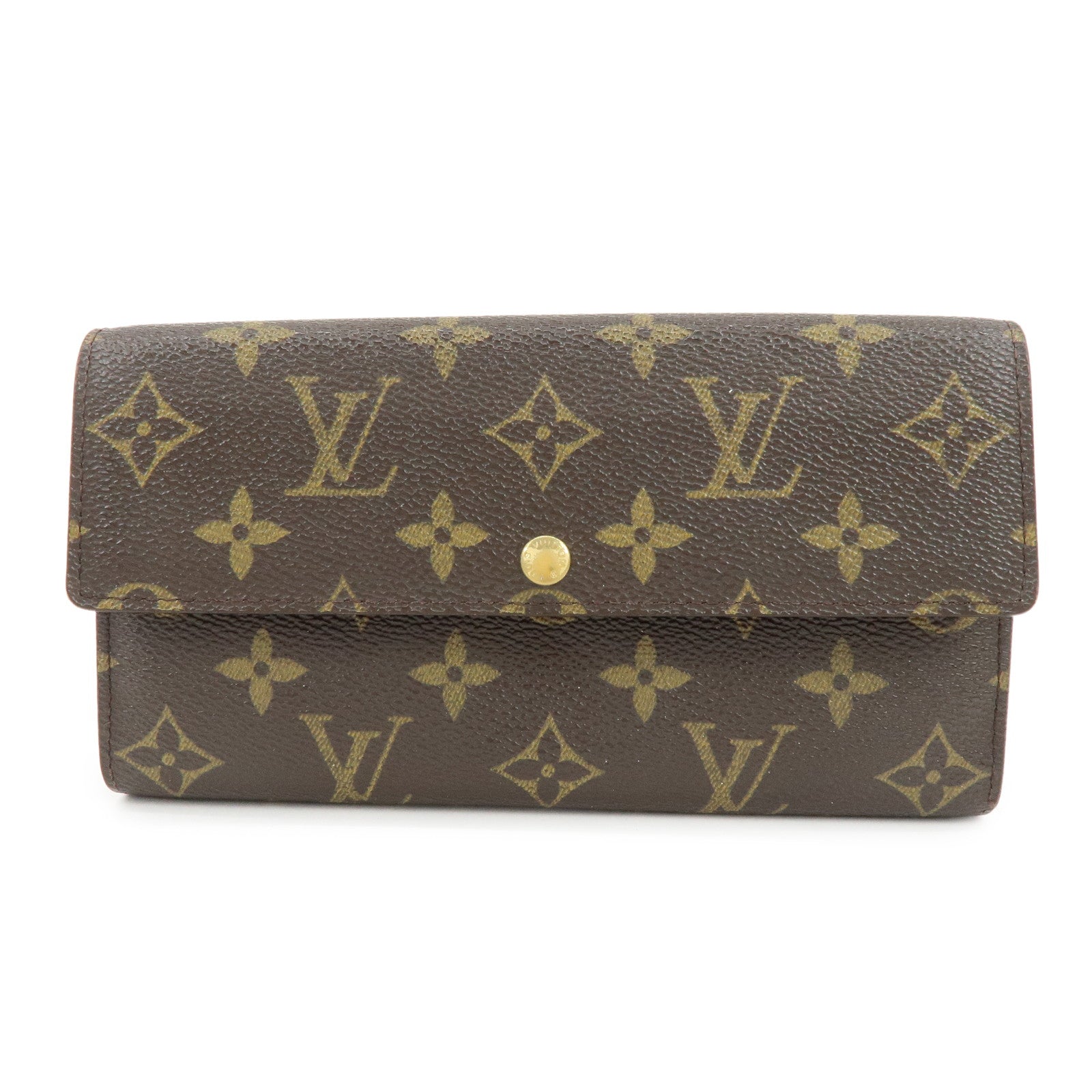 Louis Vuitton Monogram Portefeuille Sarah Long Wallet Brown M61734