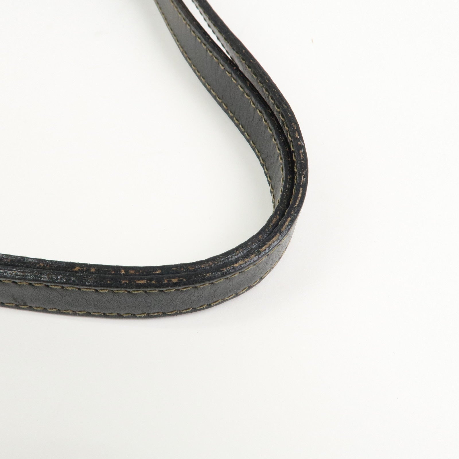 FENDI Pequin PVC Coating Canvas Leather Tote Bag Brown Black 259980