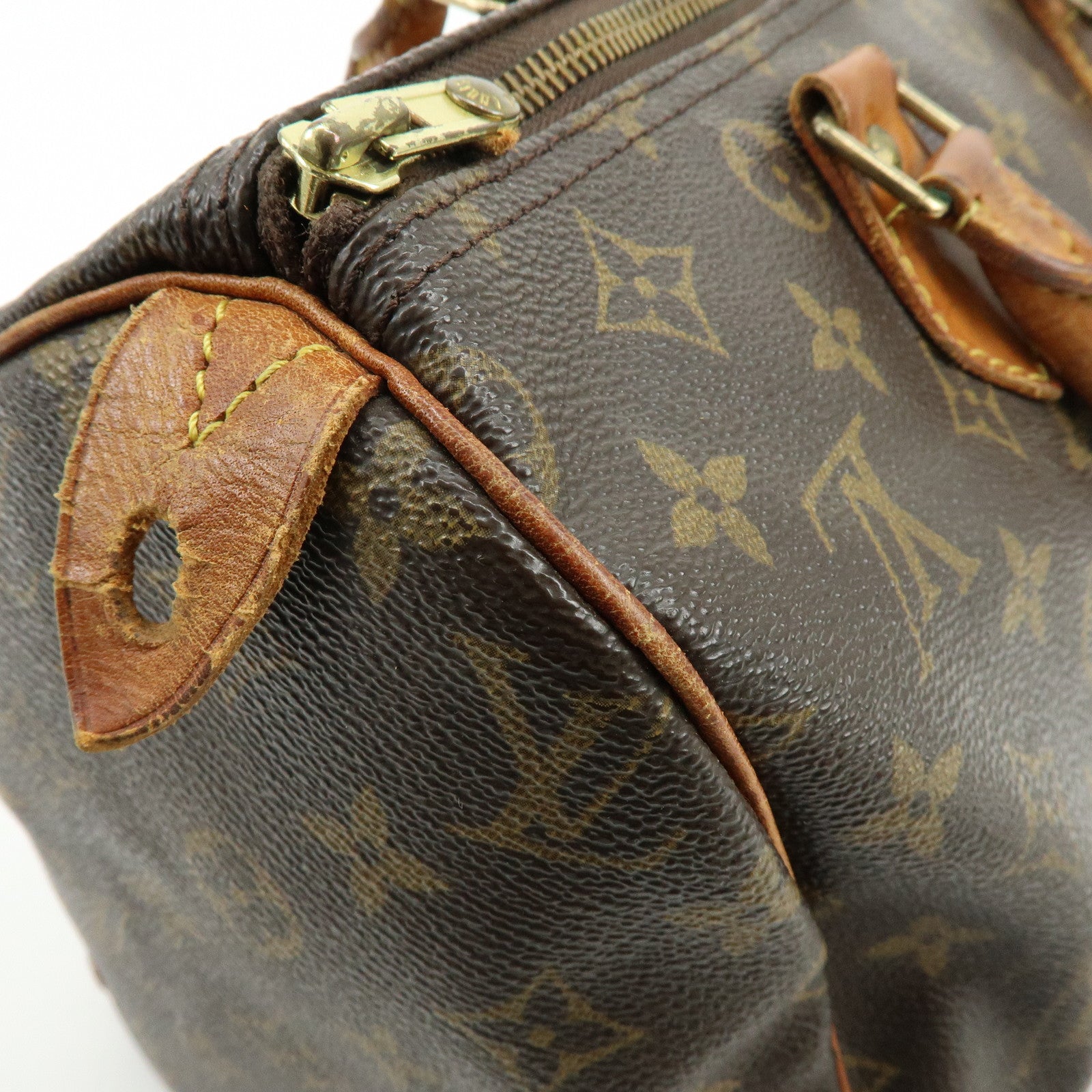 Louis Vuitton Monogram Speedy 30 Boston Bag Hand Bag Brown M41526