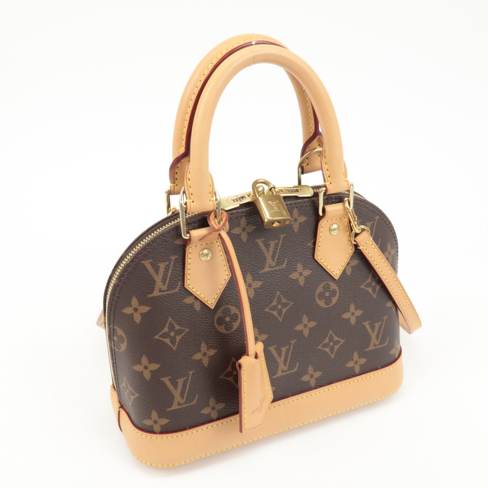 Louis Vuitton Monogram Alma BB 2Way Hand Bag Shoulder Bag M53152 Used