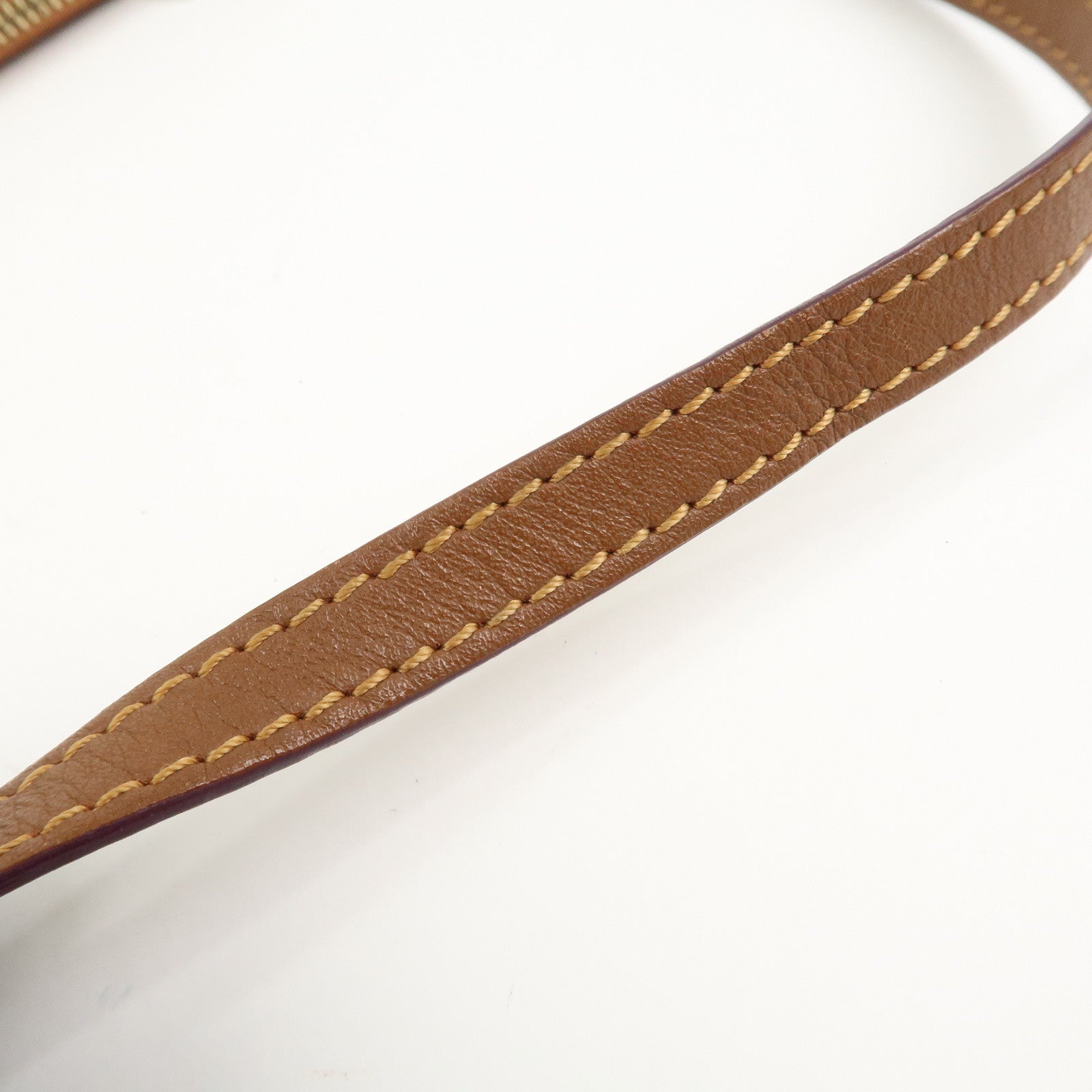 MCM Visetos Leather Shoulder Bag Crossbody Bag Brown Gold