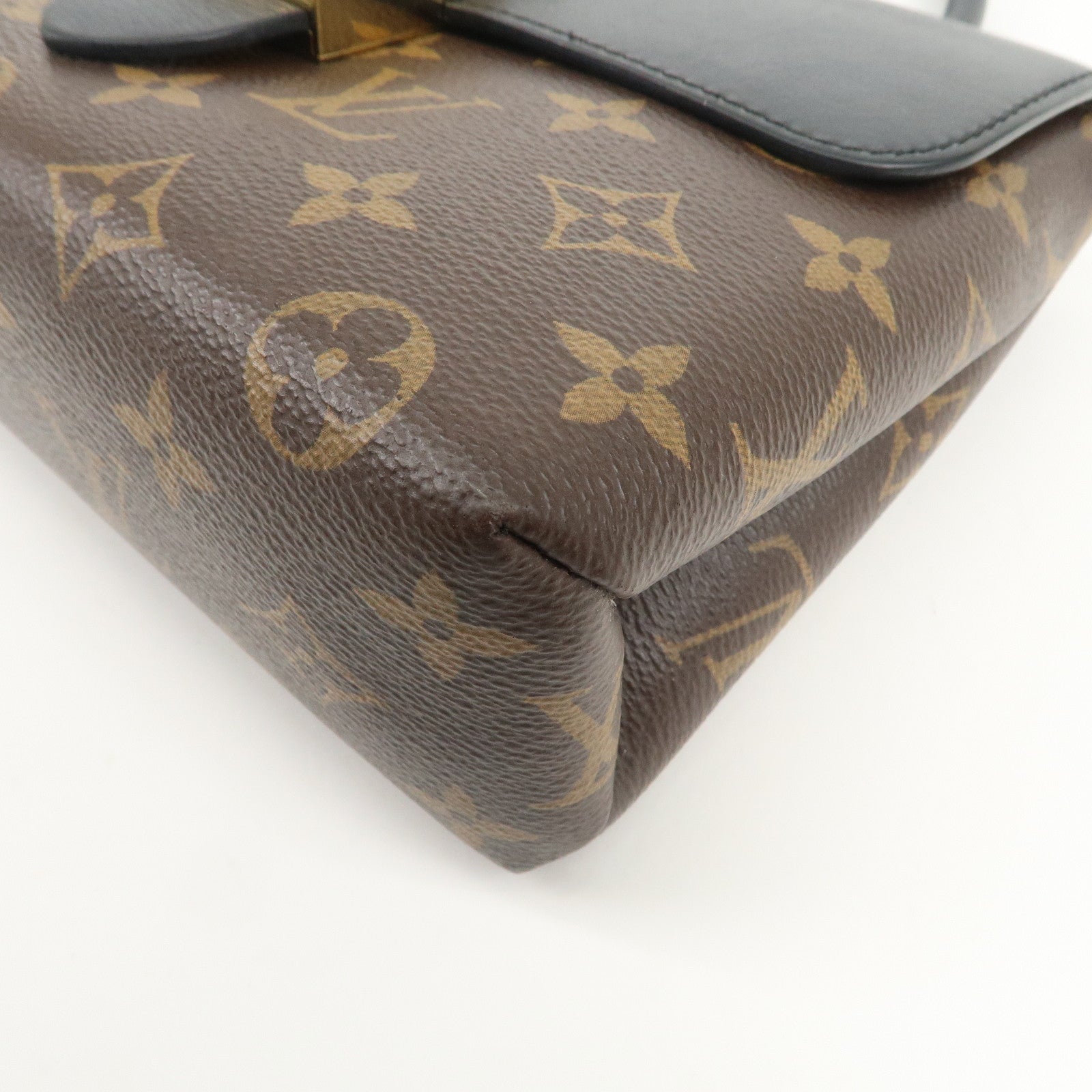 Louis Vuitton Monogram Locky BB 2Way Shoulder Bag Brown Noir M44141