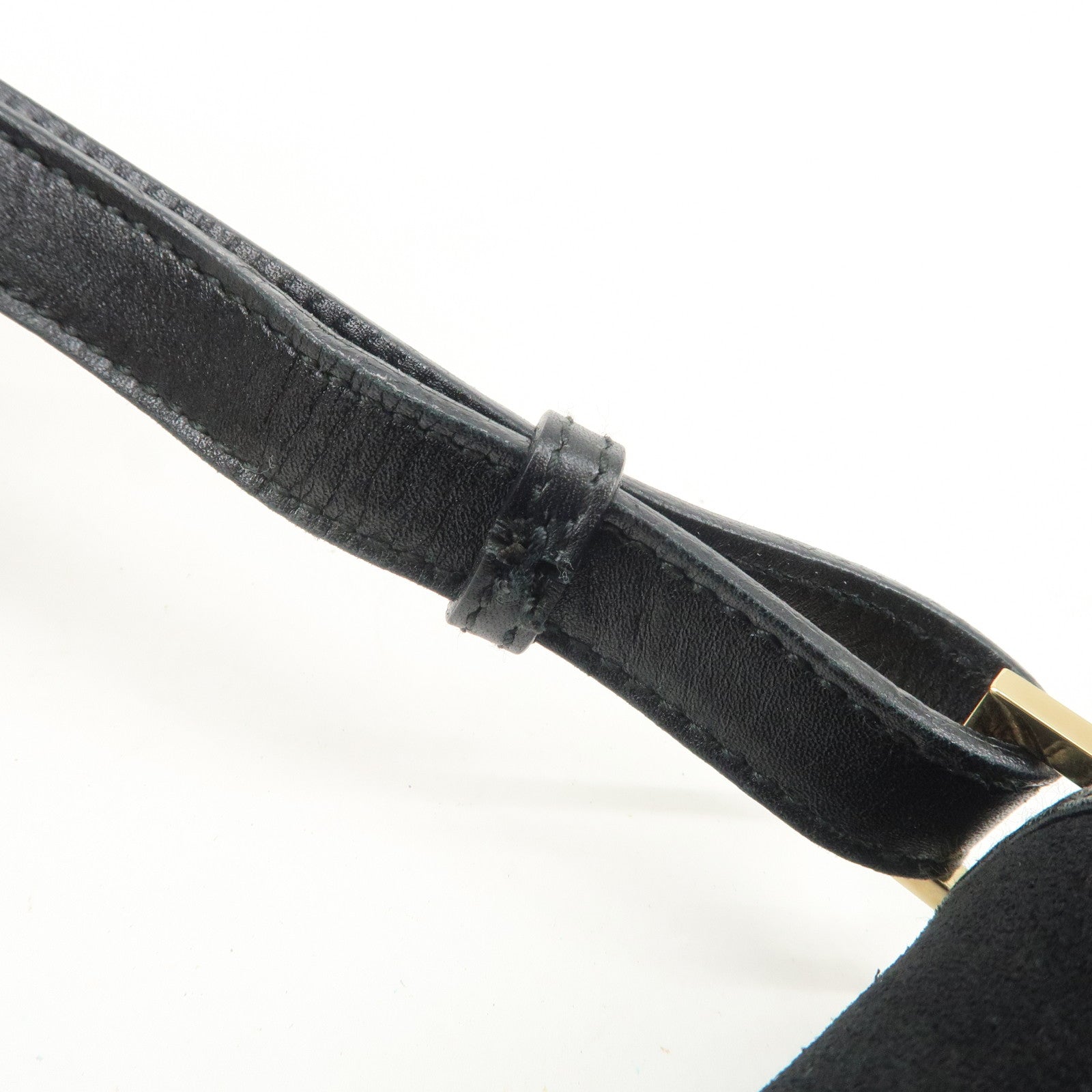 GUCCI Dionysus Suede Leather Shoulder Bag Black 001 4064