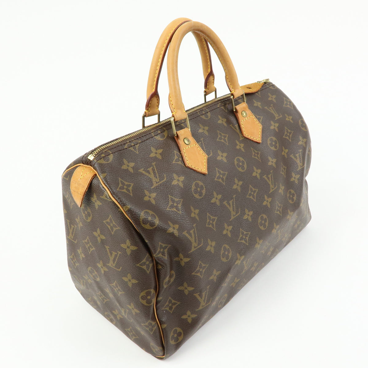 Louis Vuitton Monogram Speedy 35 Boston Bag Hand Bag Brown M41524