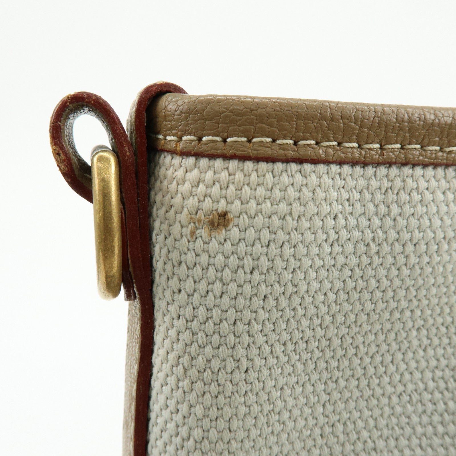 Louis Vuitton Antigua Poaplum GM Canvas Leather Tote Bag M48831