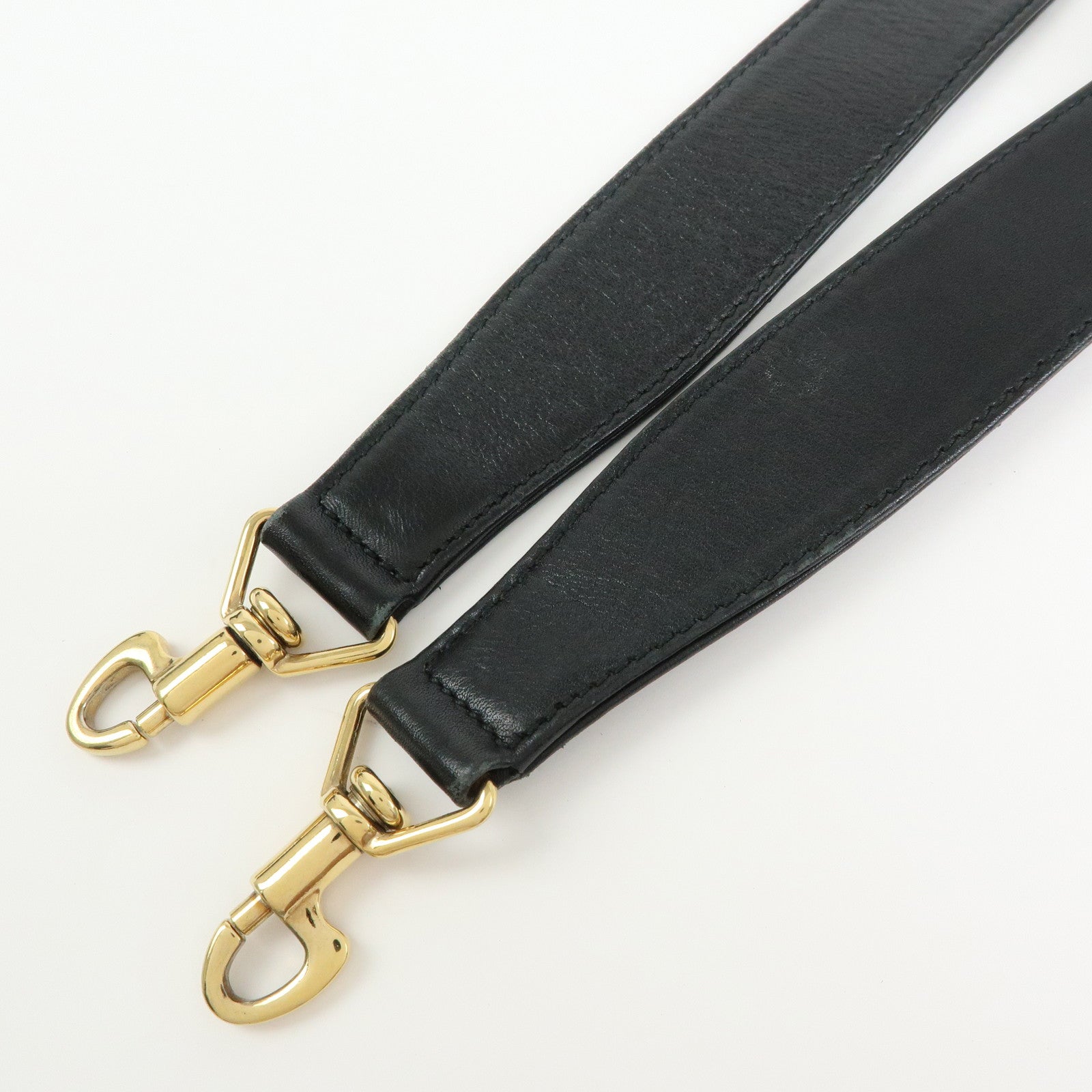 GUCCI Bamboo Leather 2Way Bag Tote Bag Black 001・2058・1638・0