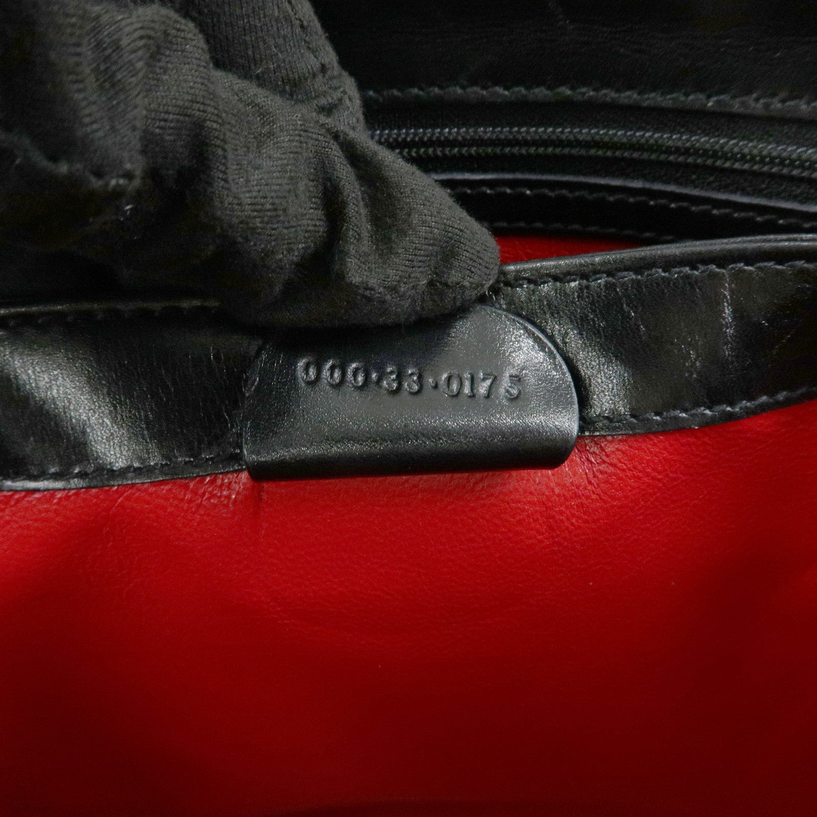 GUCCI Bamboo Leather Hand Bag Shoulder Bag Black 000・33・0175