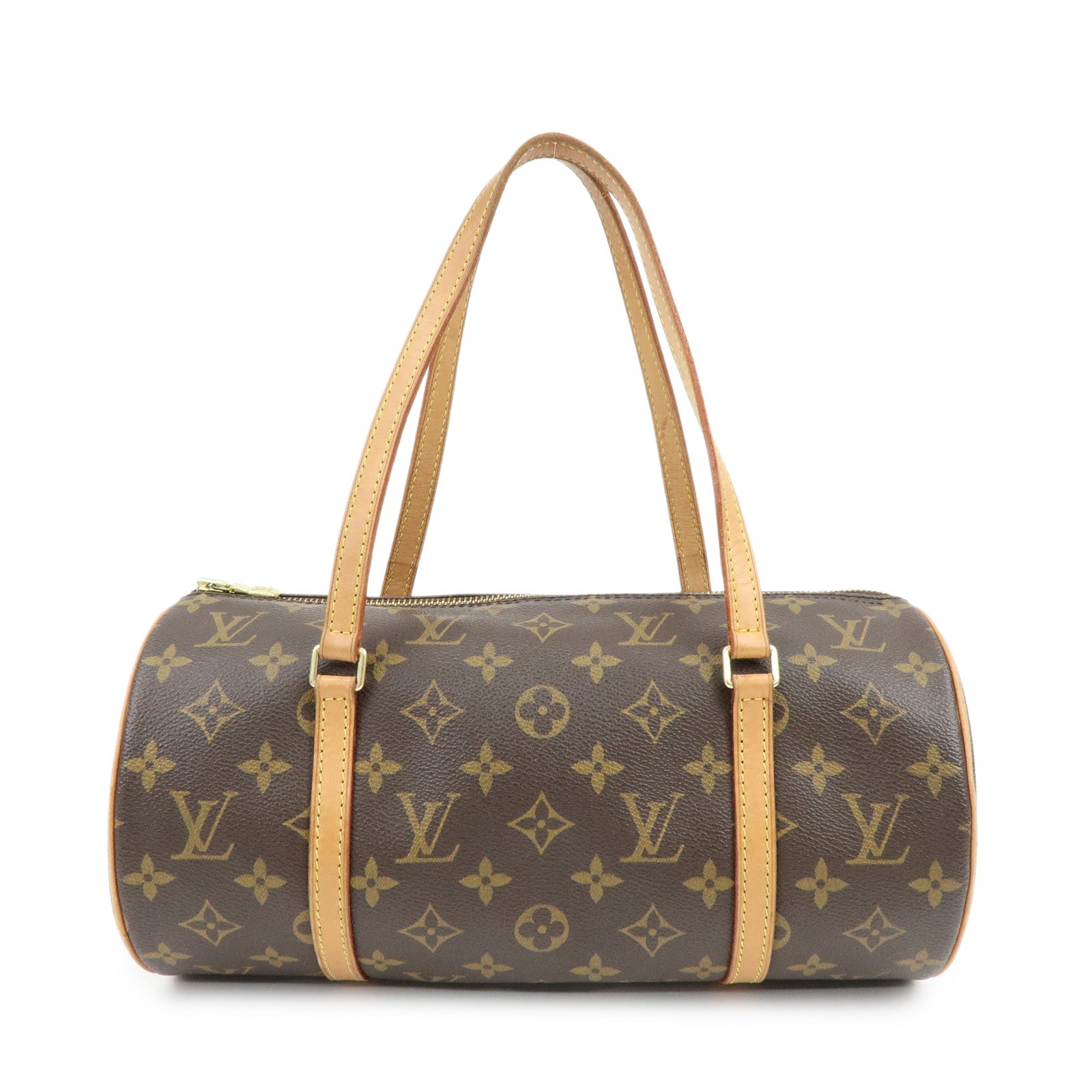 Louis Vuitton Monogram Papillon 30 Hand Bag Brown M51385