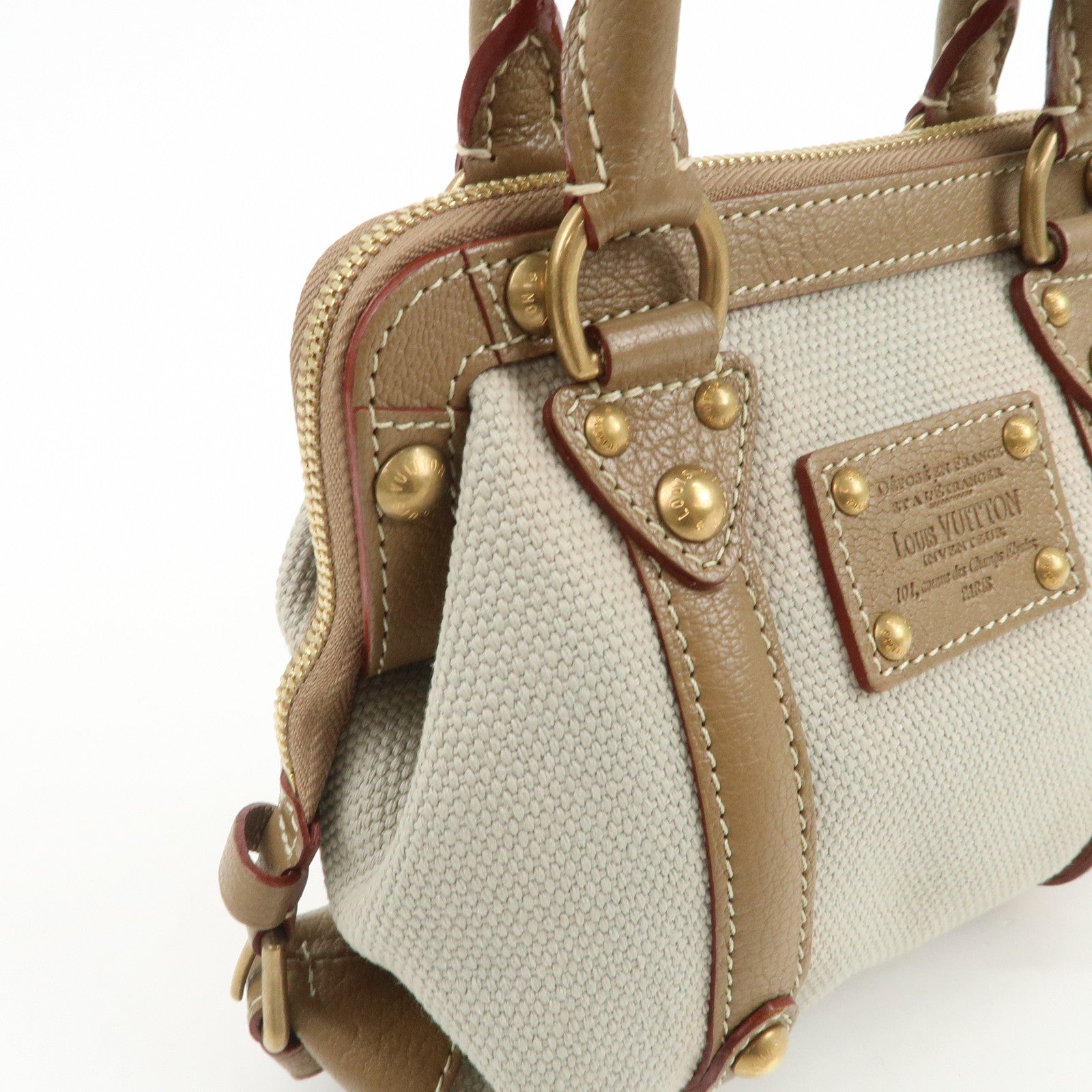 Louis Vuitton Antigua Toile Trianon Sac de Nuit PM Hand Bag M48827