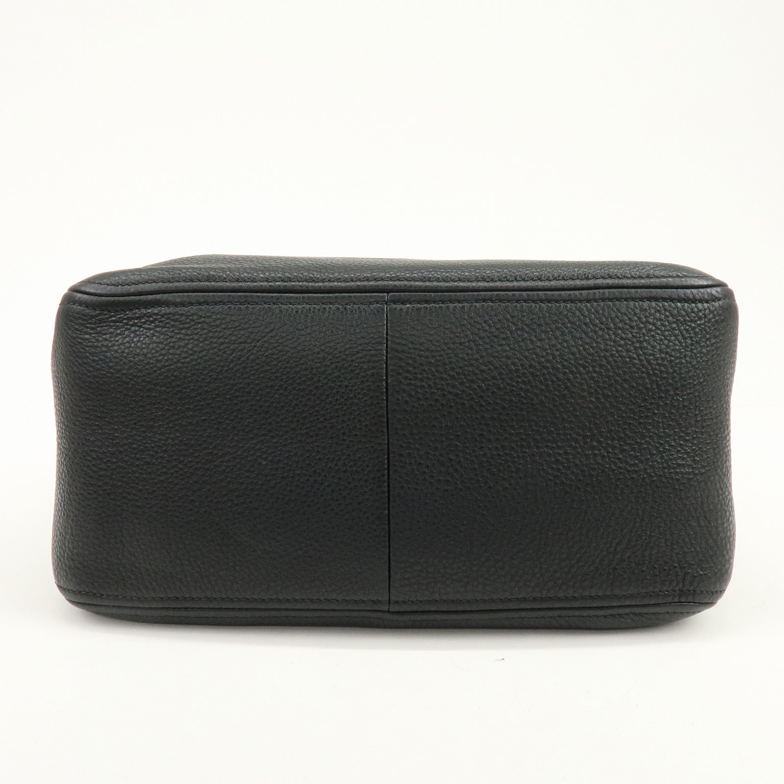 PRADA Leather 2Way Bag Hand Bag Shoulder Bag Black 1BB023