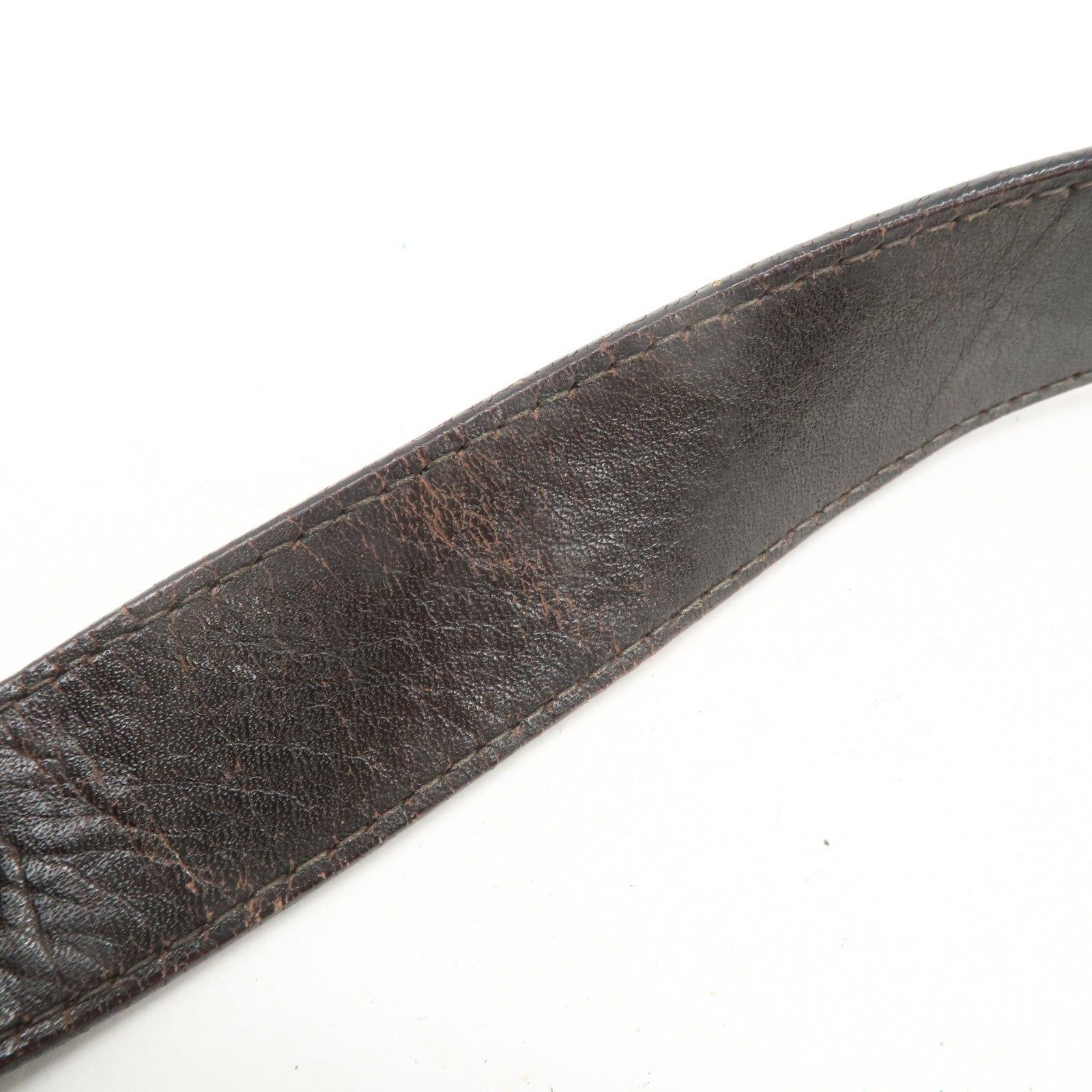 Ferragamo Gancini Suede Leather Shoulder Bag Brown