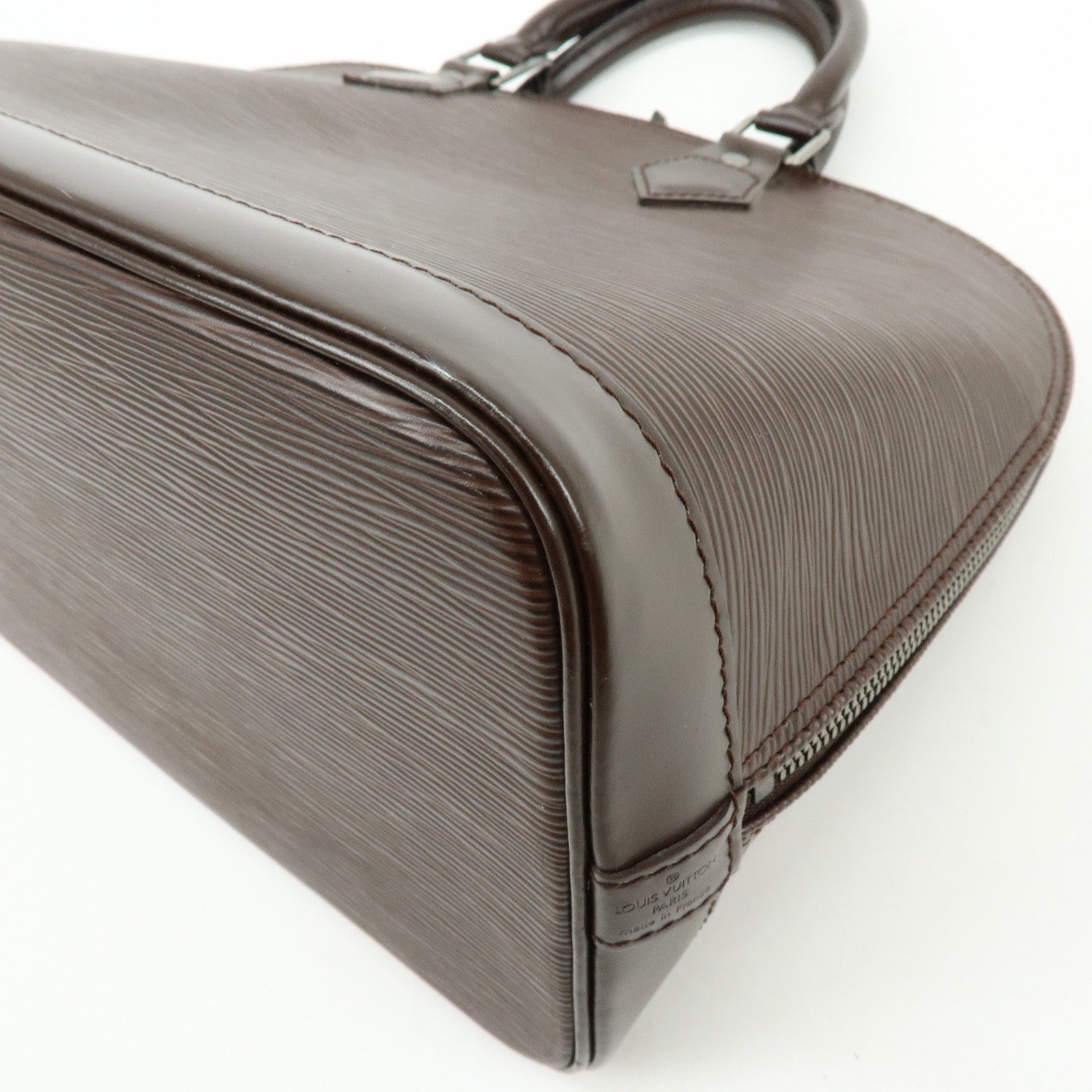 Louis Vuitton Epi Leather Alma Hand Bag Mocha Brown M5214D