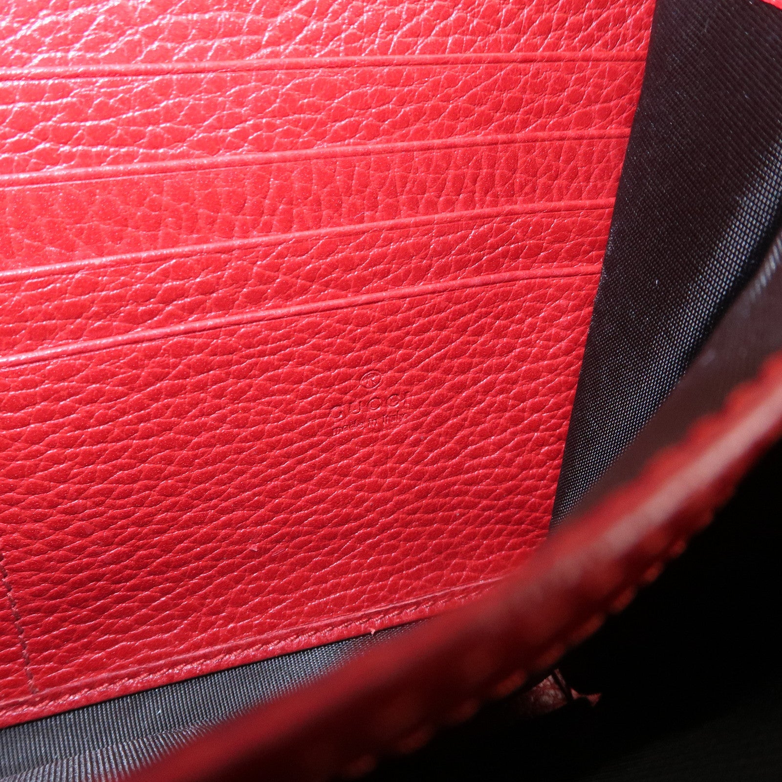 GUCCI Dionysus Leather Chain Shoulder Bag Crossbody Bag Red 401231