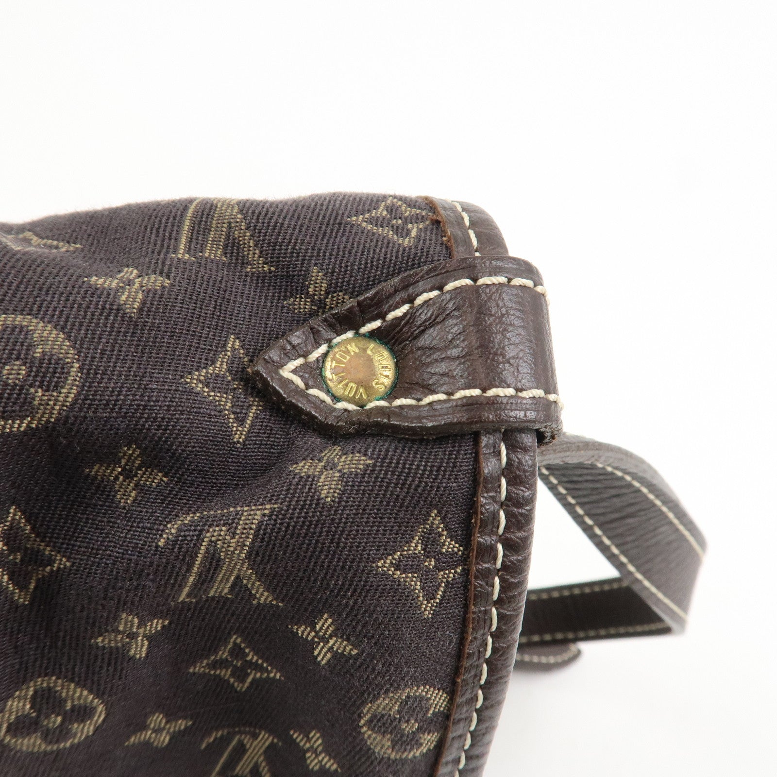 Louis Vuitton Monogram Mini Lin Saumur 30 Shoulder Bag Brown M95227