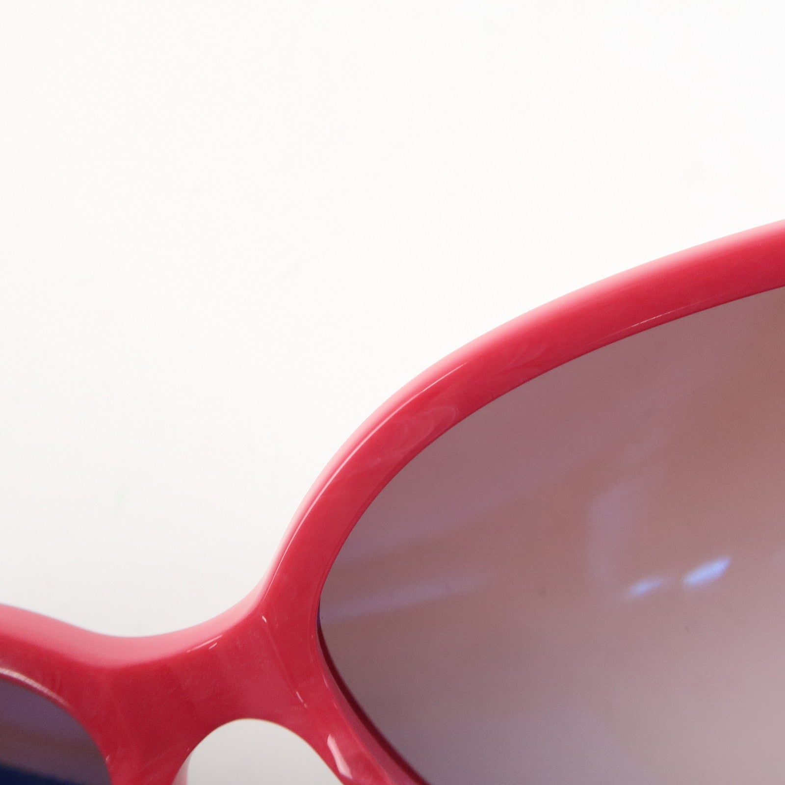 CHANEL Plastic Side COCO Mark Sunglasses Pink 1349/3P Used