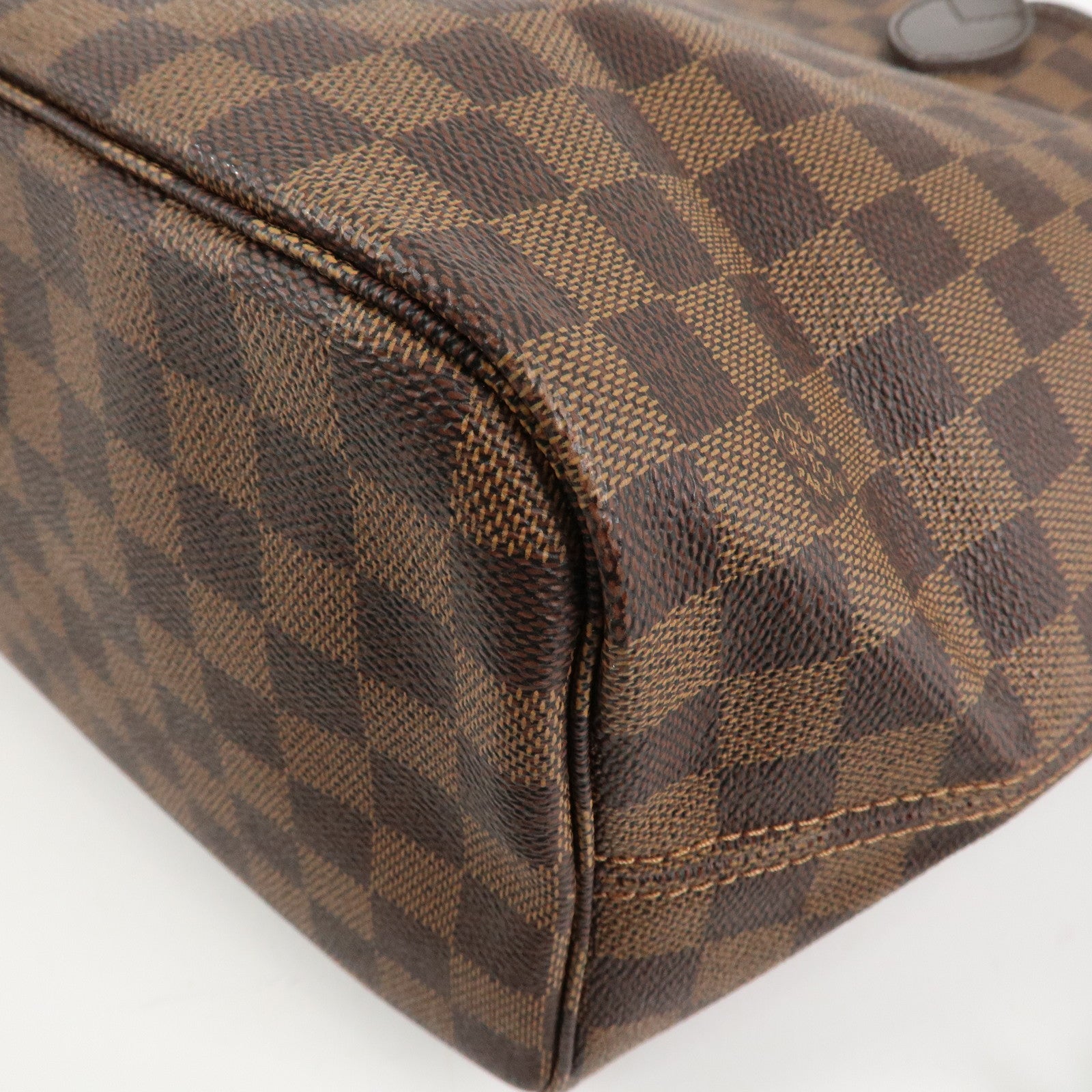 Louis Vuitton Damier Ebene Neverfull MM Tote Bag N51105 Used