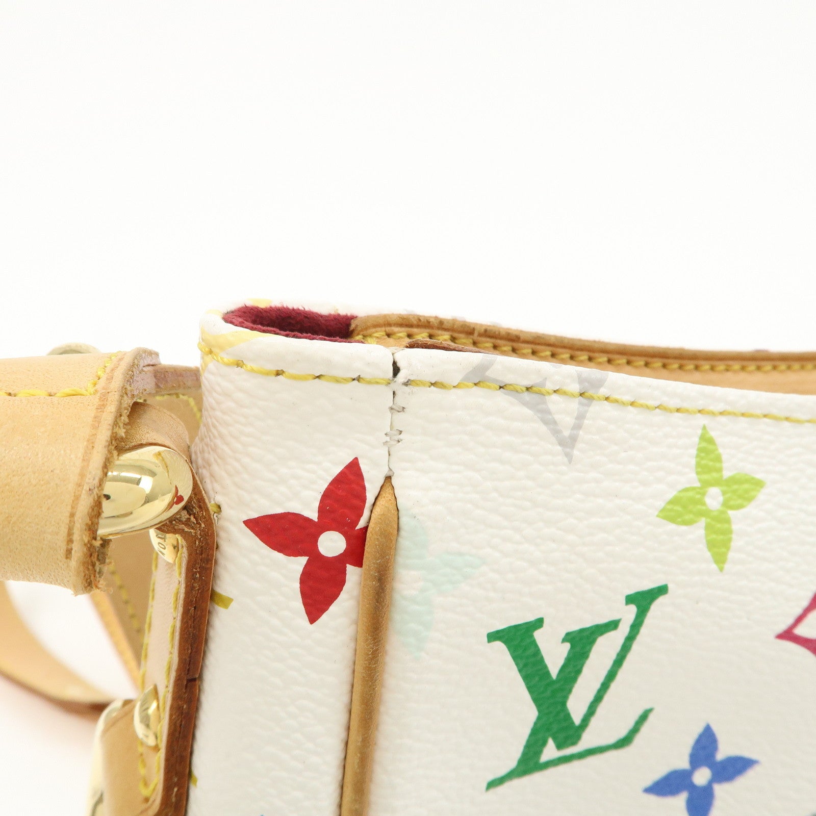 Louis Vuitton Monogram Multicolor Lodge GM Shoulder Bag Branc M40051