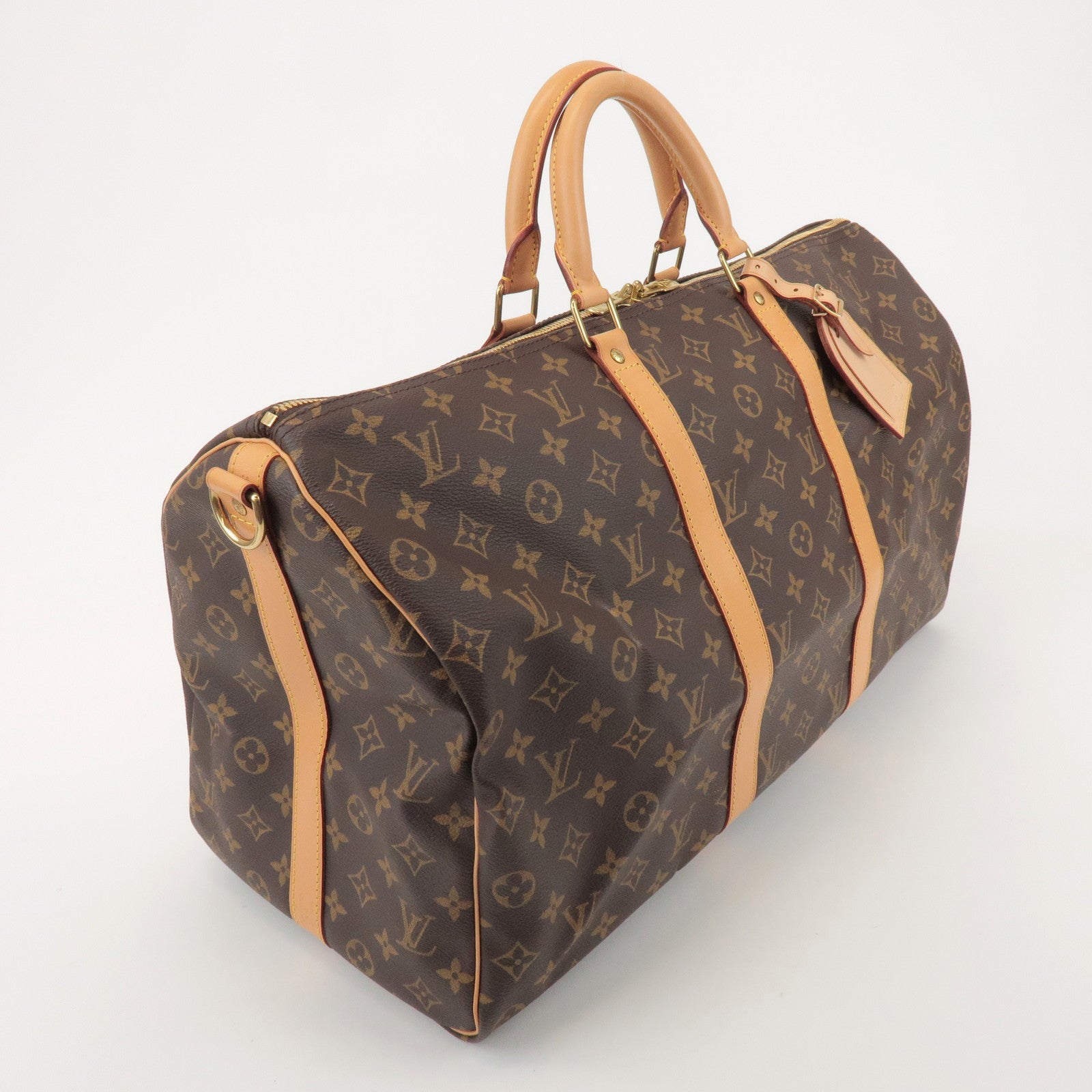 Louis Vuitton Monogram Keep All Bandouliere 50 Boston Bag M41416