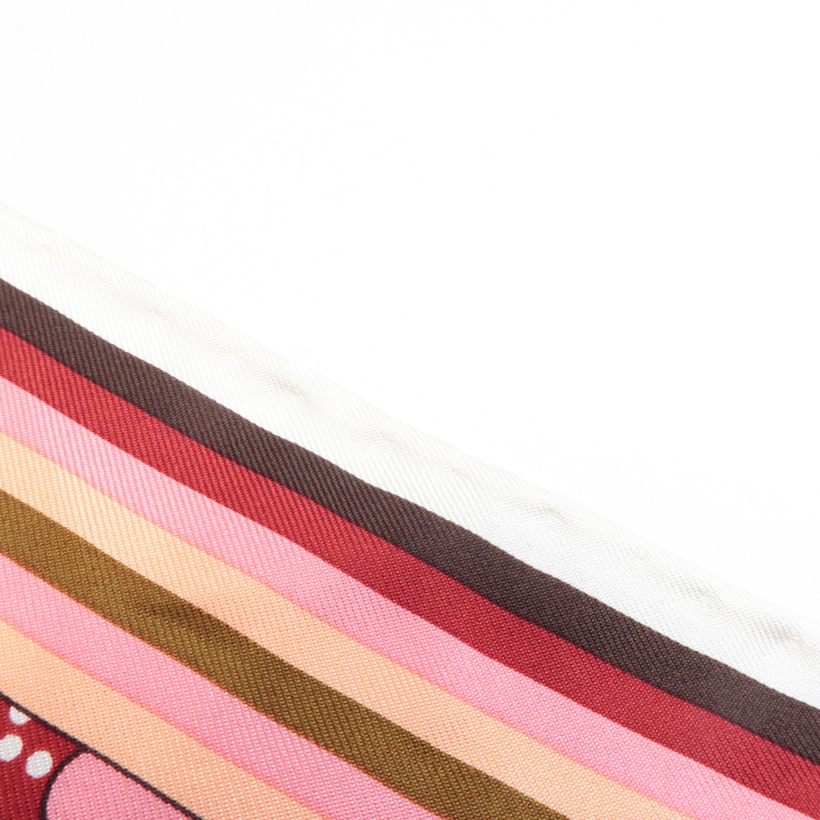 Louis Vuitton 100% Silk Scarf Flower Floral Pink Multicolor Used